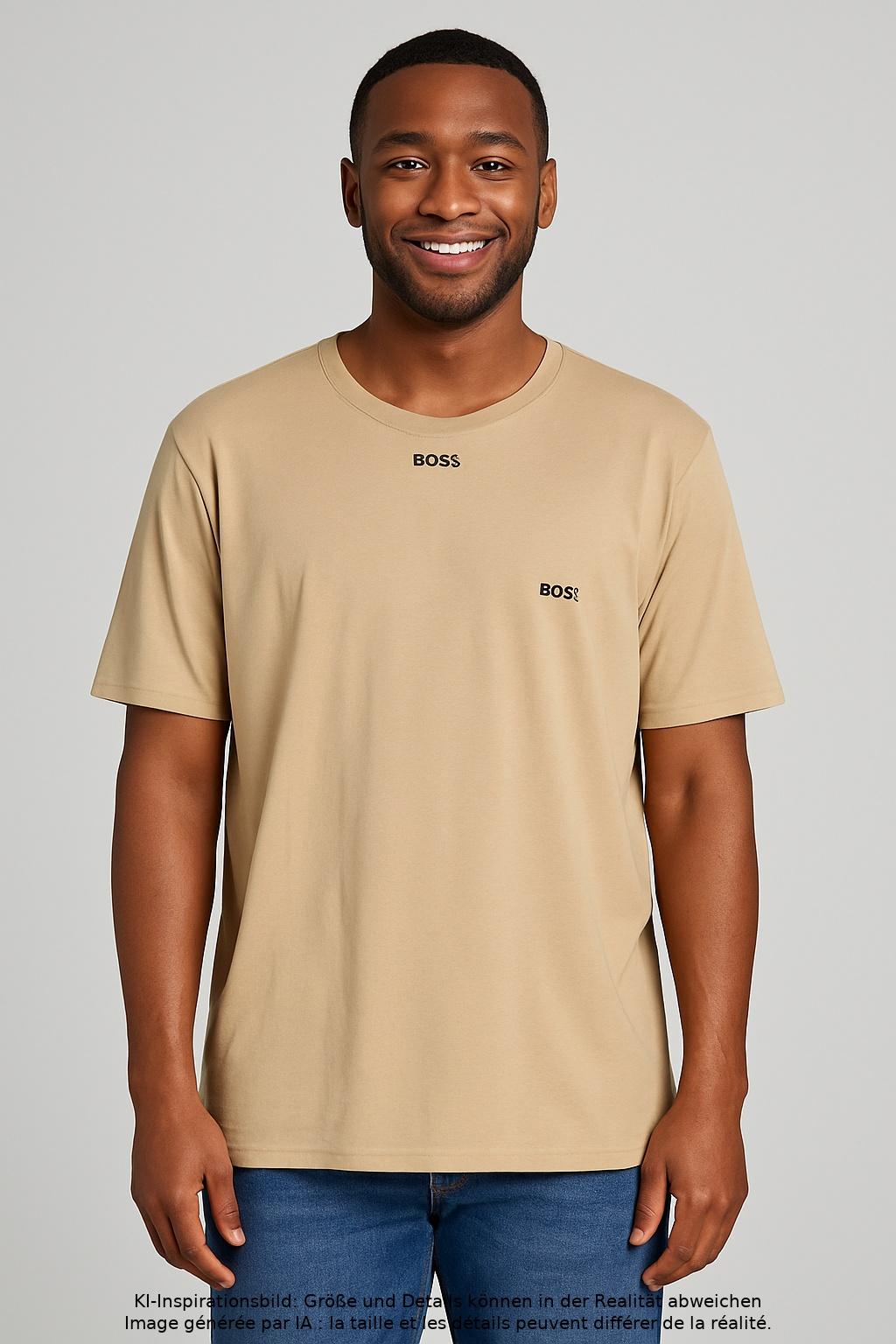 

Boss by Hugo Boss Herren T-Shirt, beige, Gr. 56