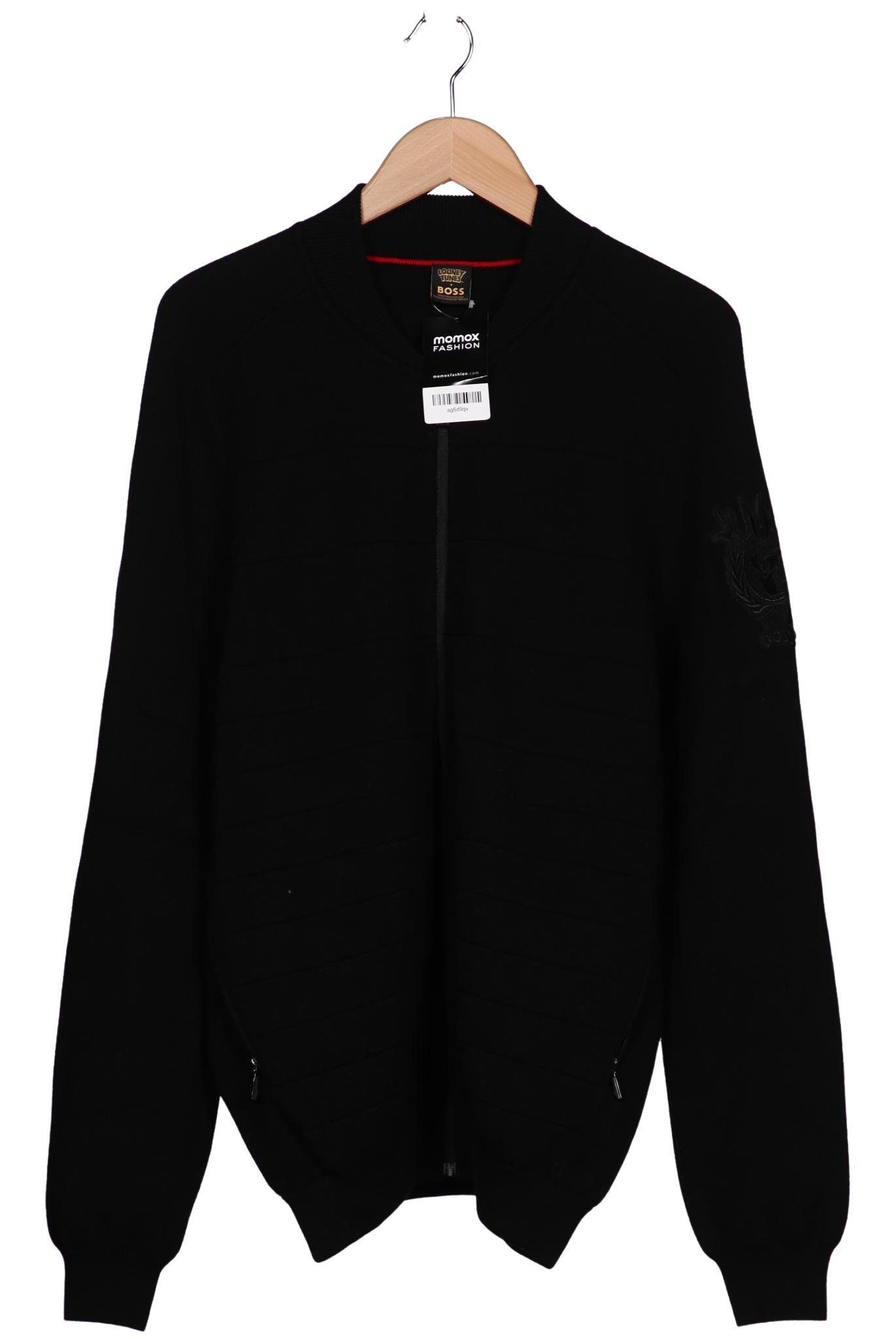 

Boss by Hugo Boss Herren Strickjacke, schwarz, Gr. 52