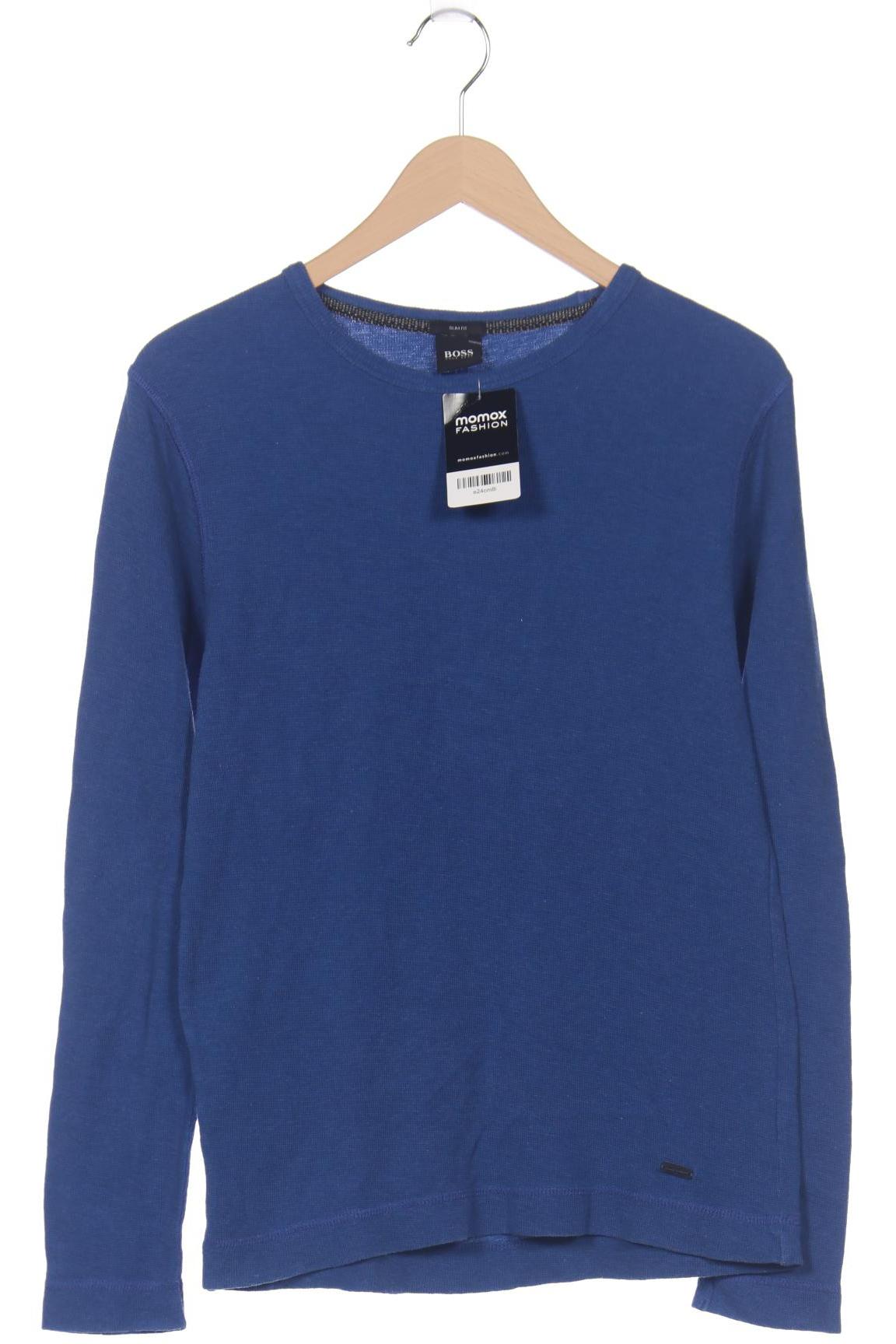 

Boss by Hugo Boss Herren Langarmshirt, blau, Gr. 48