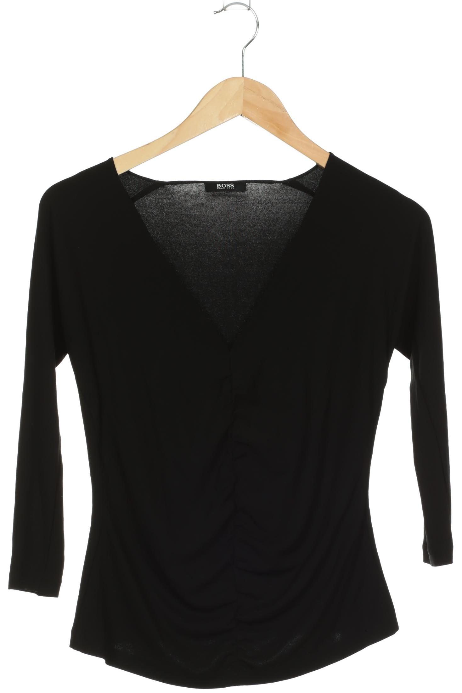 

Boss by Hugo Boss Damen Langarmshirt, schwarz, Gr. 38