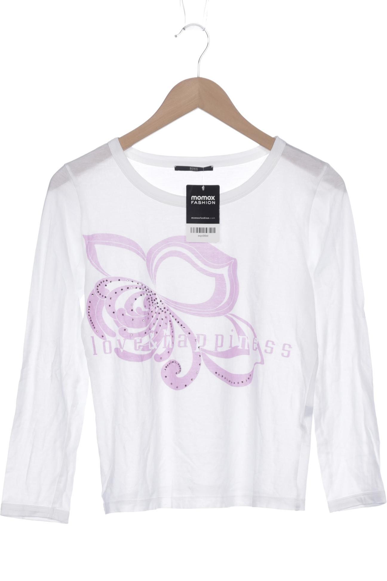 

Boss by Hugo Boss Damen Langarmshirt, weiß, Gr. 38