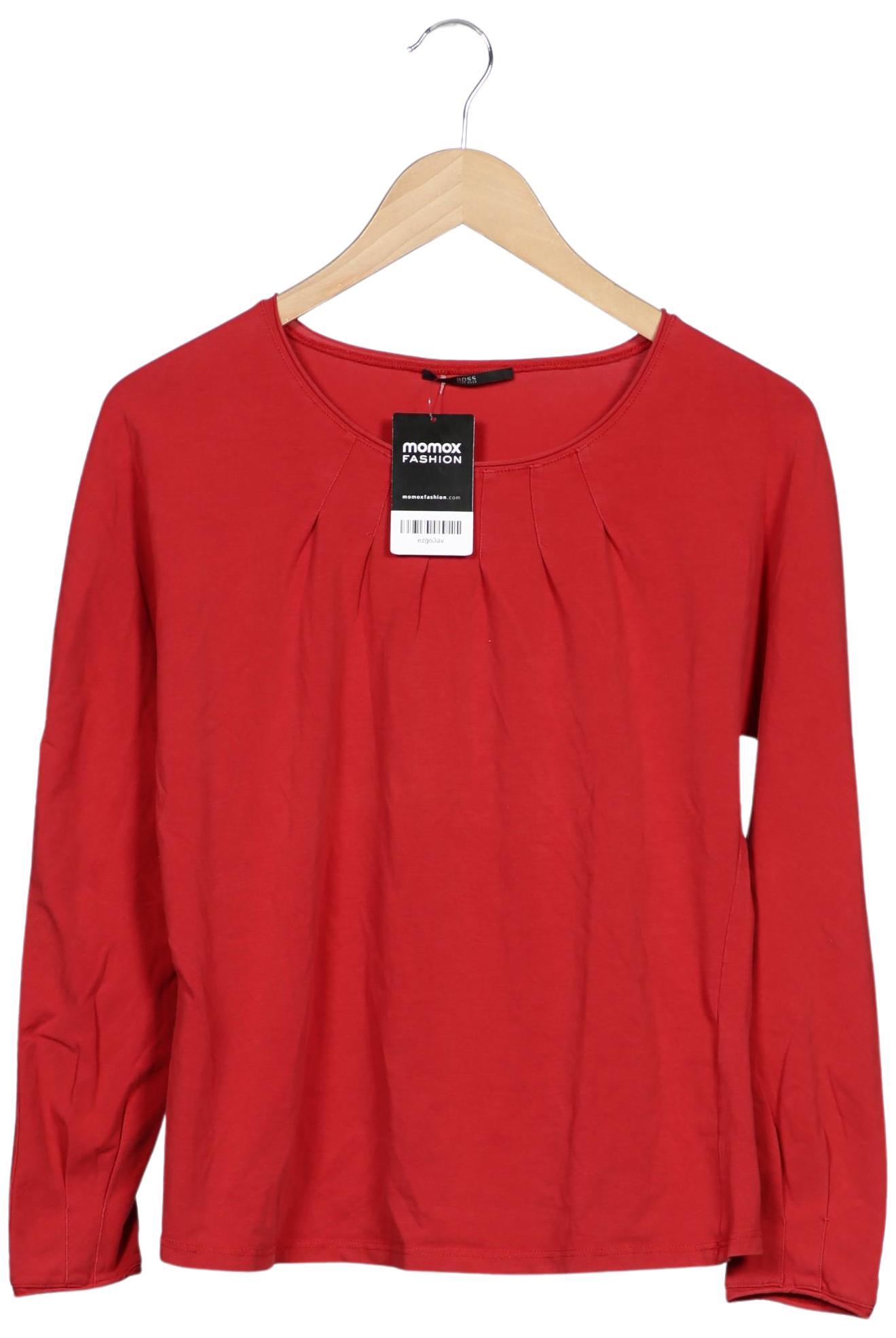 

Boss by Hugo Boss Damen Langarmshirt, rot, Gr. 42