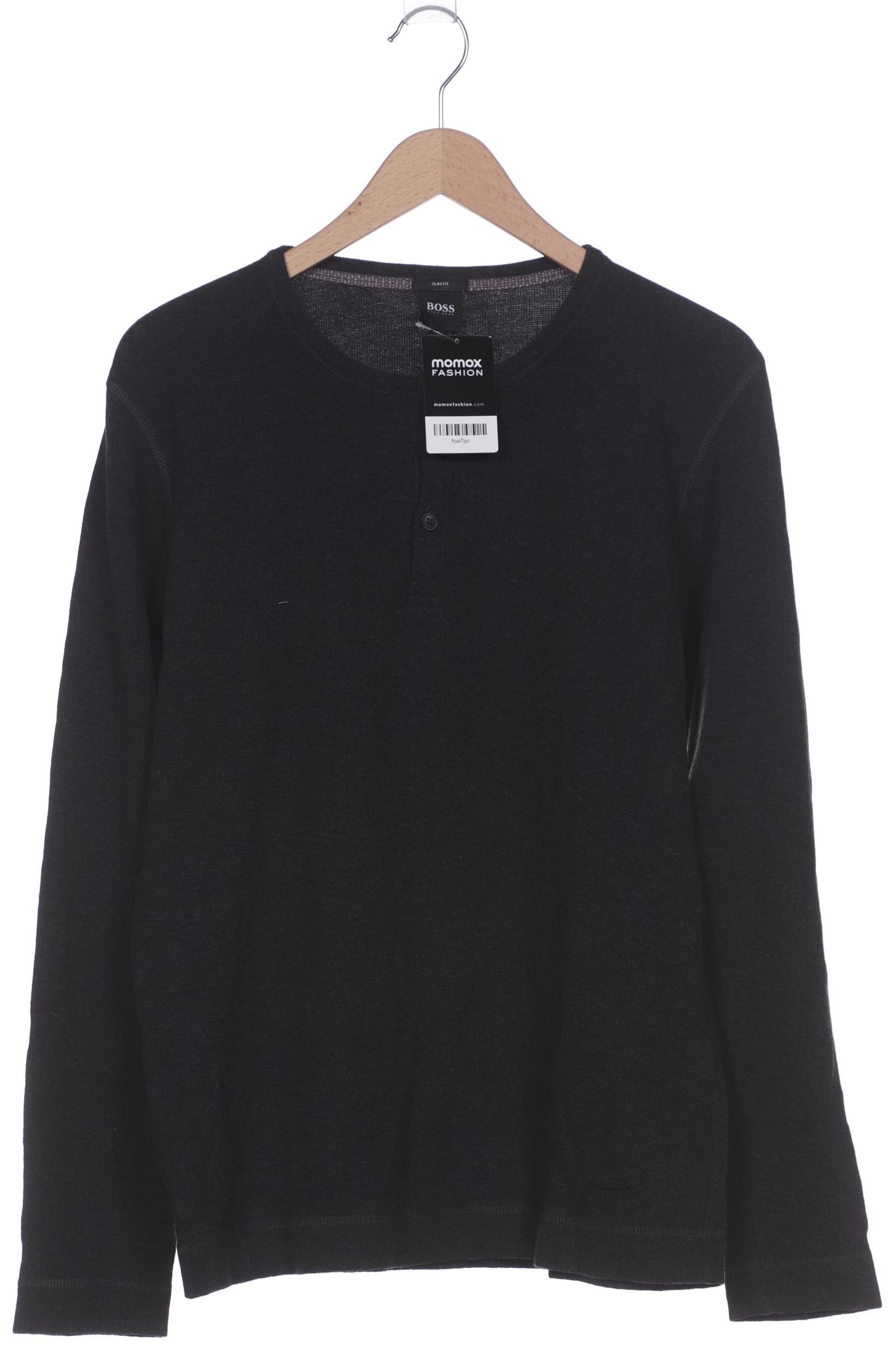 

Boss by Hugo Boss Herren Langarmshirt, schwarz, Gr. 52