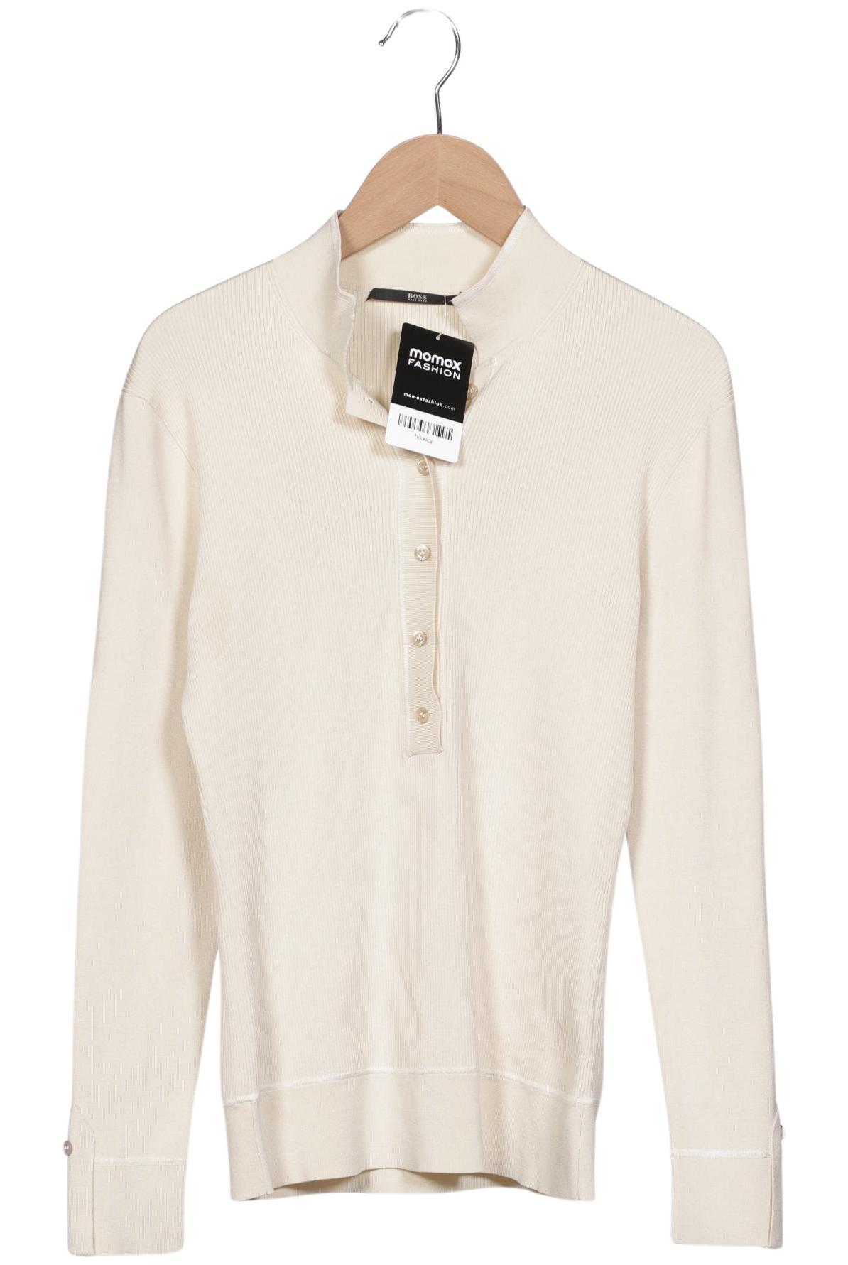 

Boss by Hugo Boss Damen Langarmshirt, cremeweiß, Gr. 36
