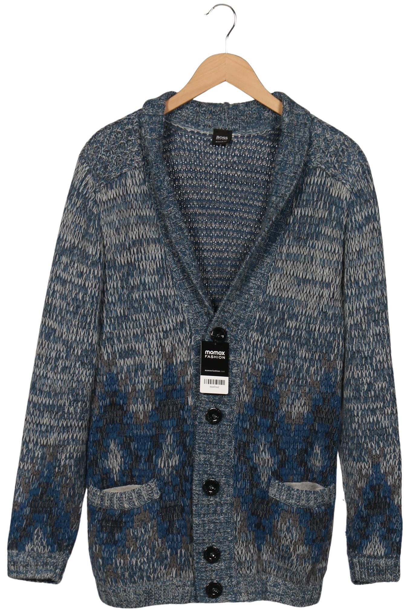 

Boss by Hugo Boss Herren Strickjacke, blau, Gr. 48