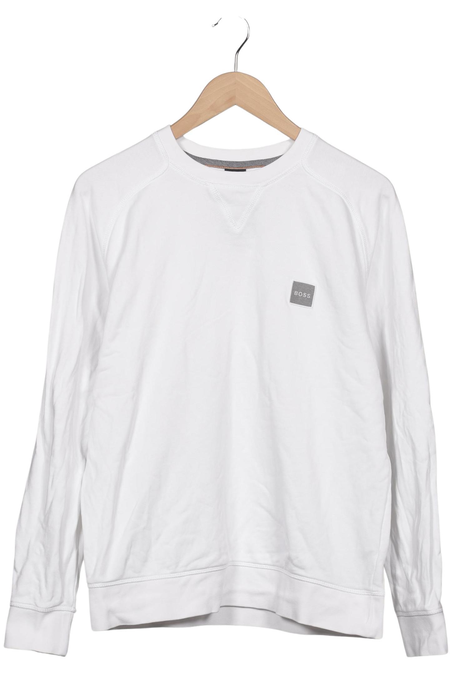 

Boss by Hugo Boss Herren Sweatshirt, weiß, Gr. 48