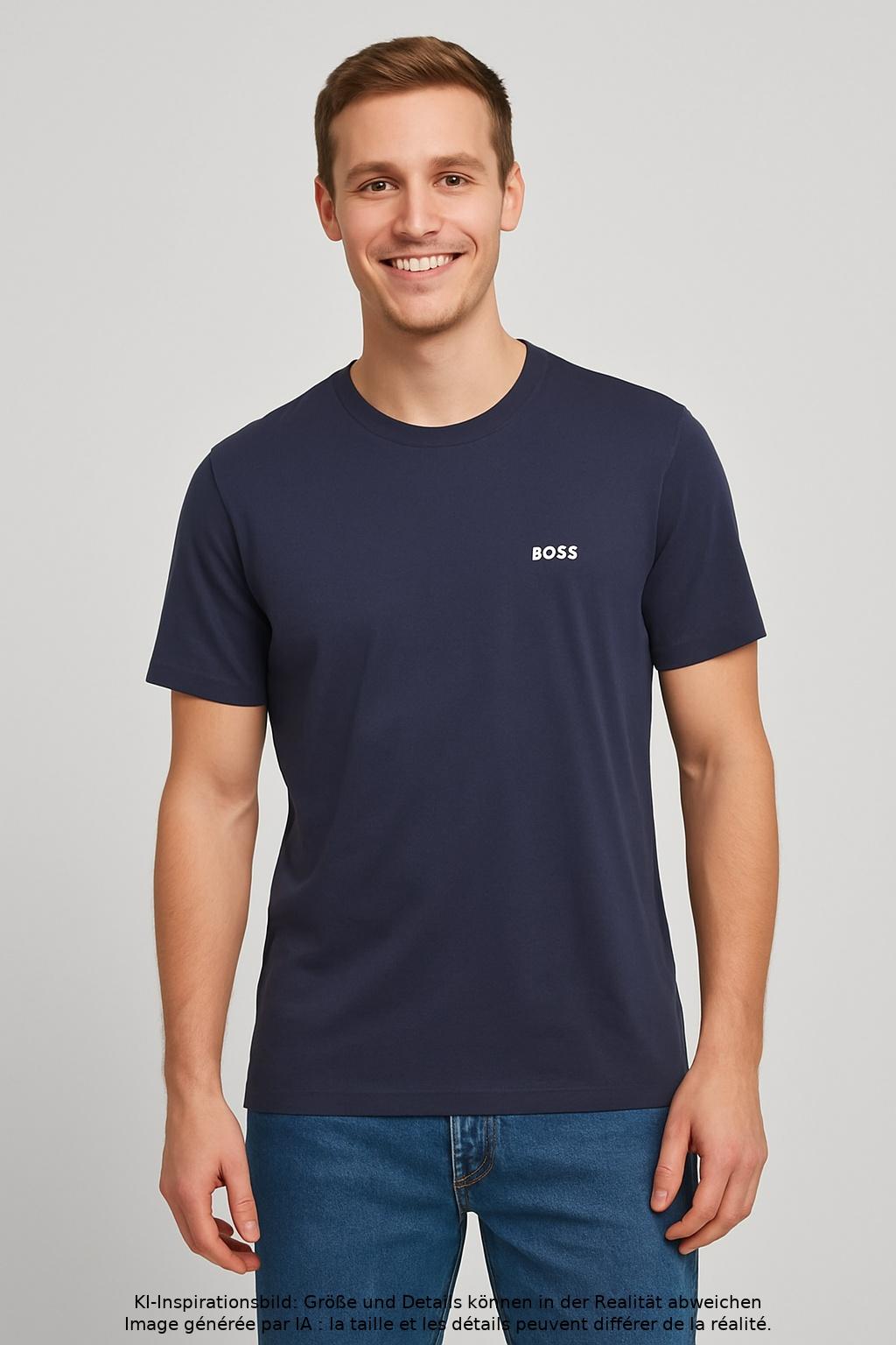 

Boss by Hugo Boss Herren T-Shirt, marineblau, Gr. 46