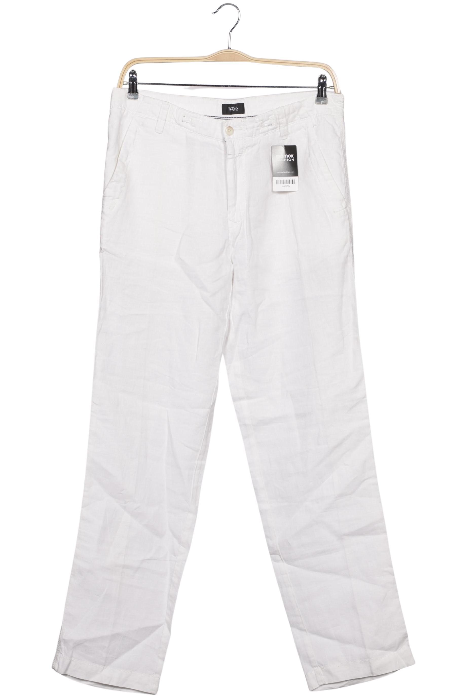 

Boss by Hugo Boss Herren Stoffhose, weiß, Gr. 48