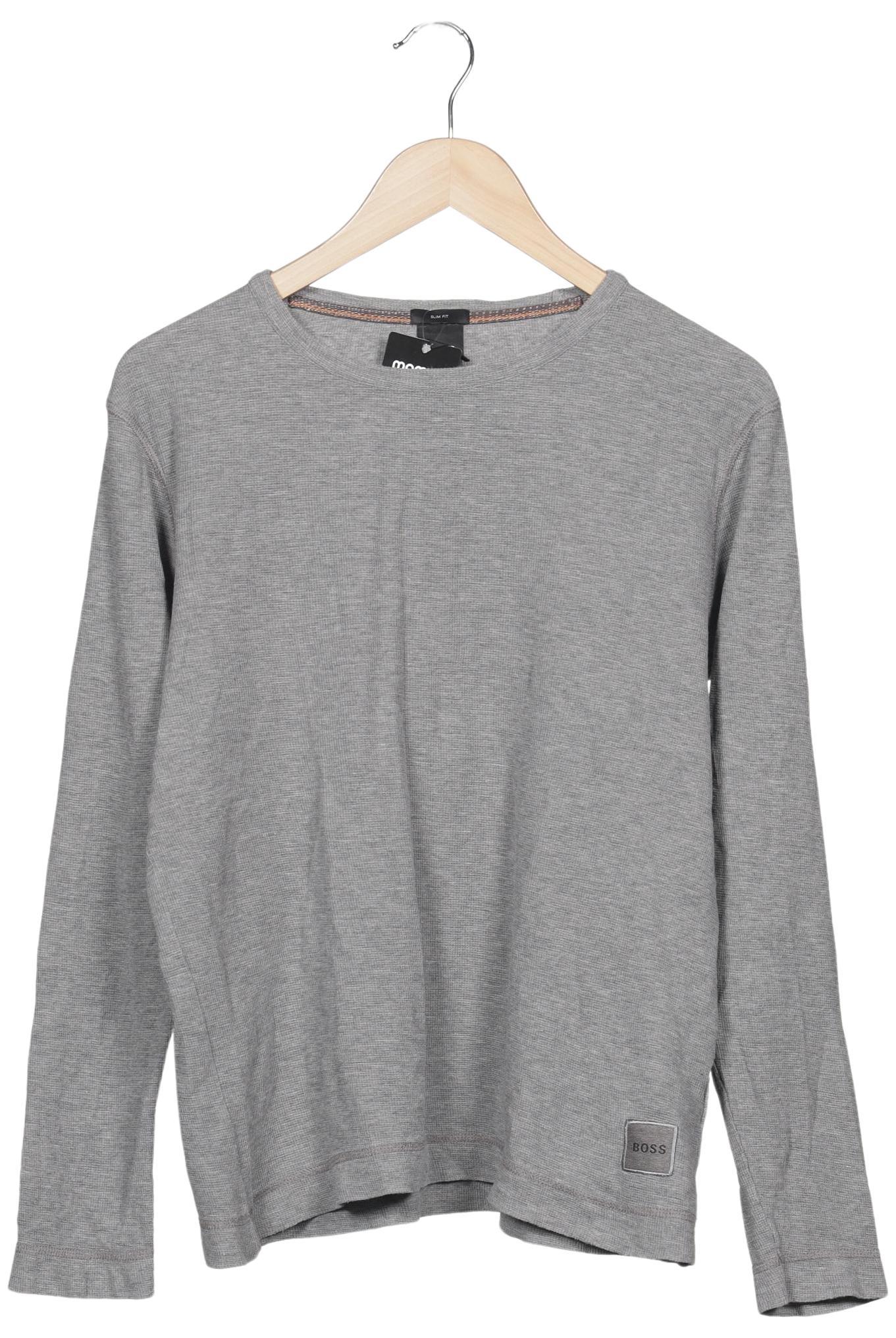 

Boss by Hugo Boss Herren Langarmshirt, grau, Gr. 48