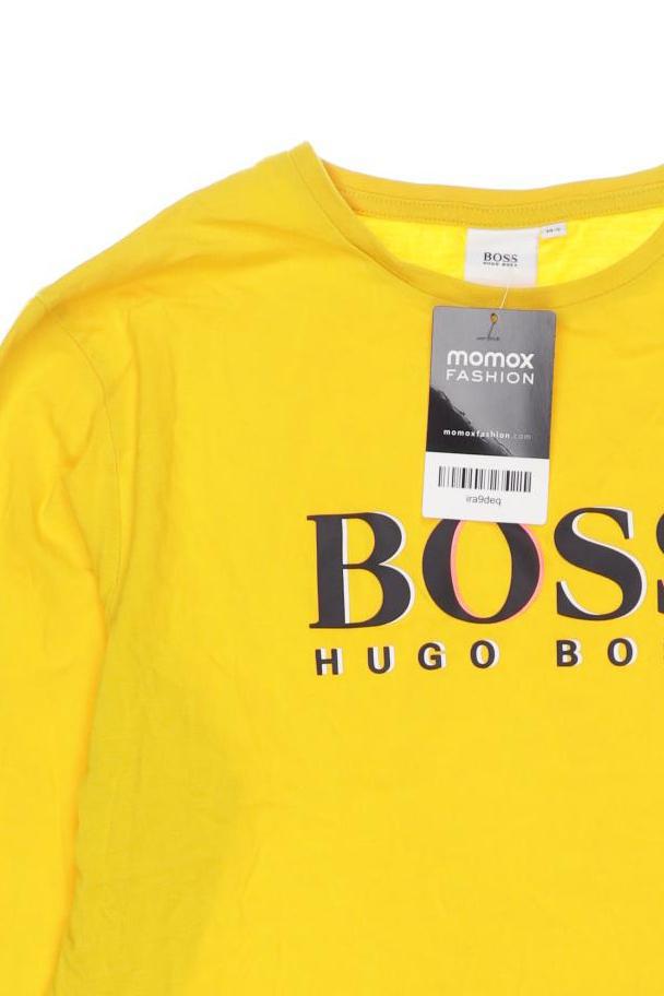 Thumbnail - Boss by Hugo Boss Jungen Langarmshirt, gelb, Gr. 134
