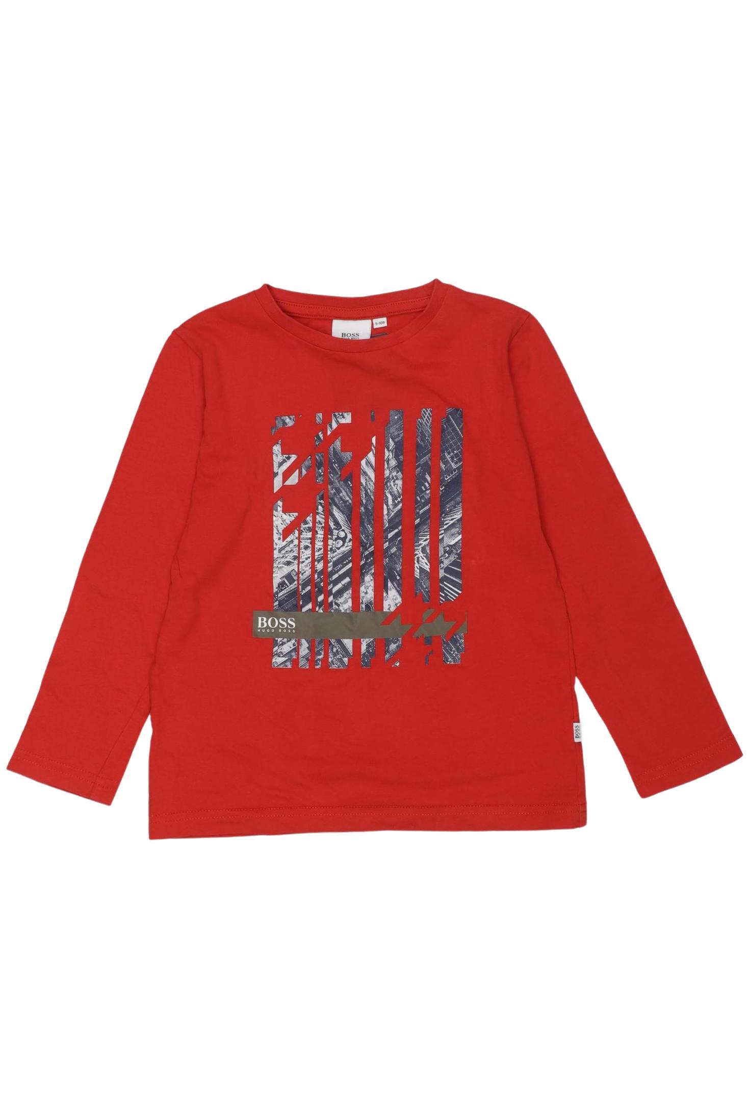 

Boss by Hugo Boss Mädchen Langarmshirt, rot, Gr. 110