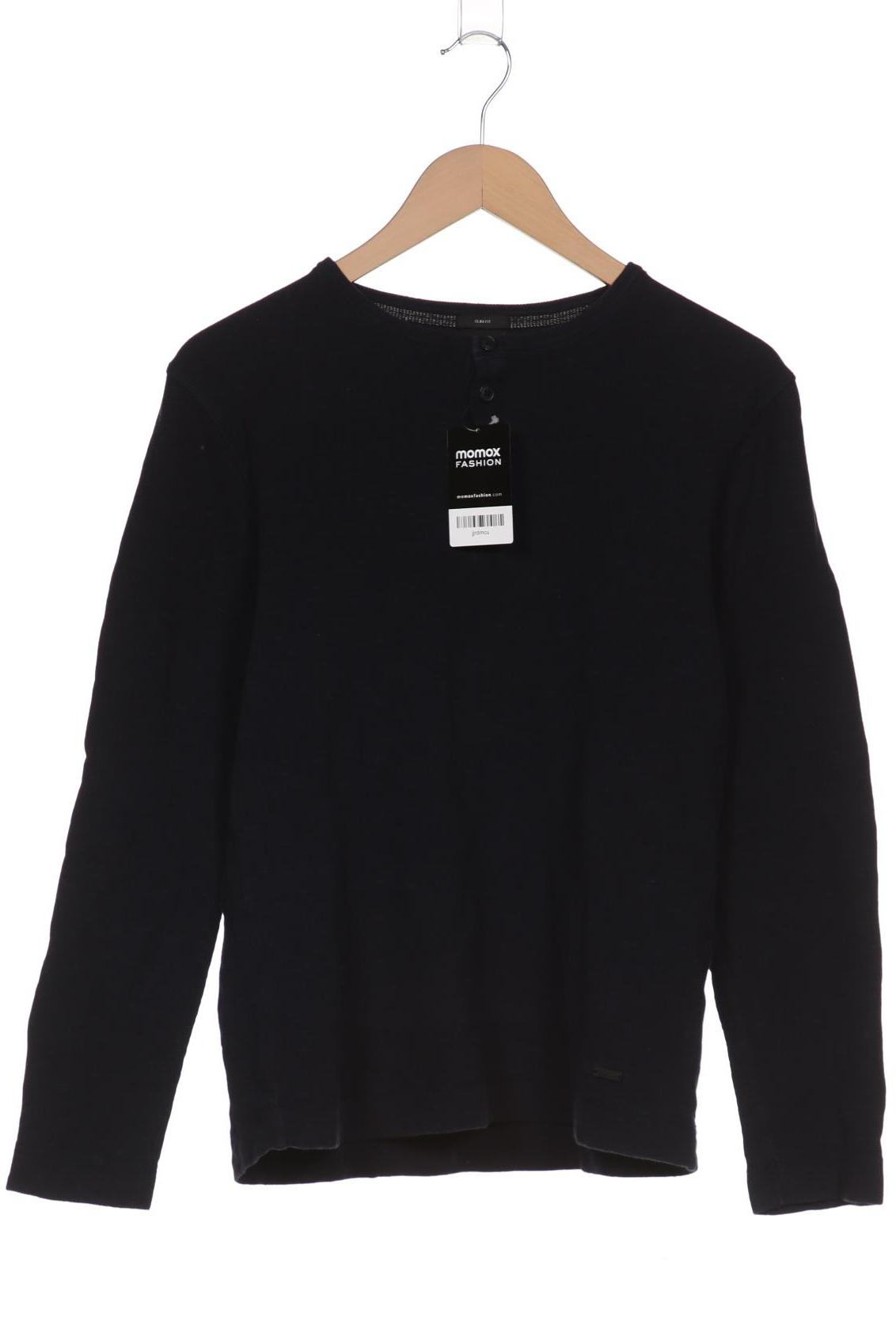 

BOSS by Hugo Boss Herren Langarmshirt, marineblau