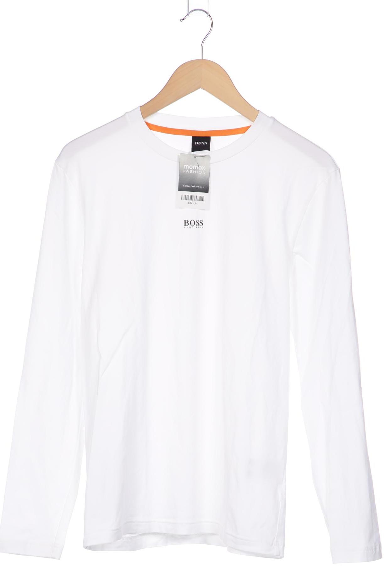 

BOSS by Hugo Boss Herren Langarmshirt, weiß