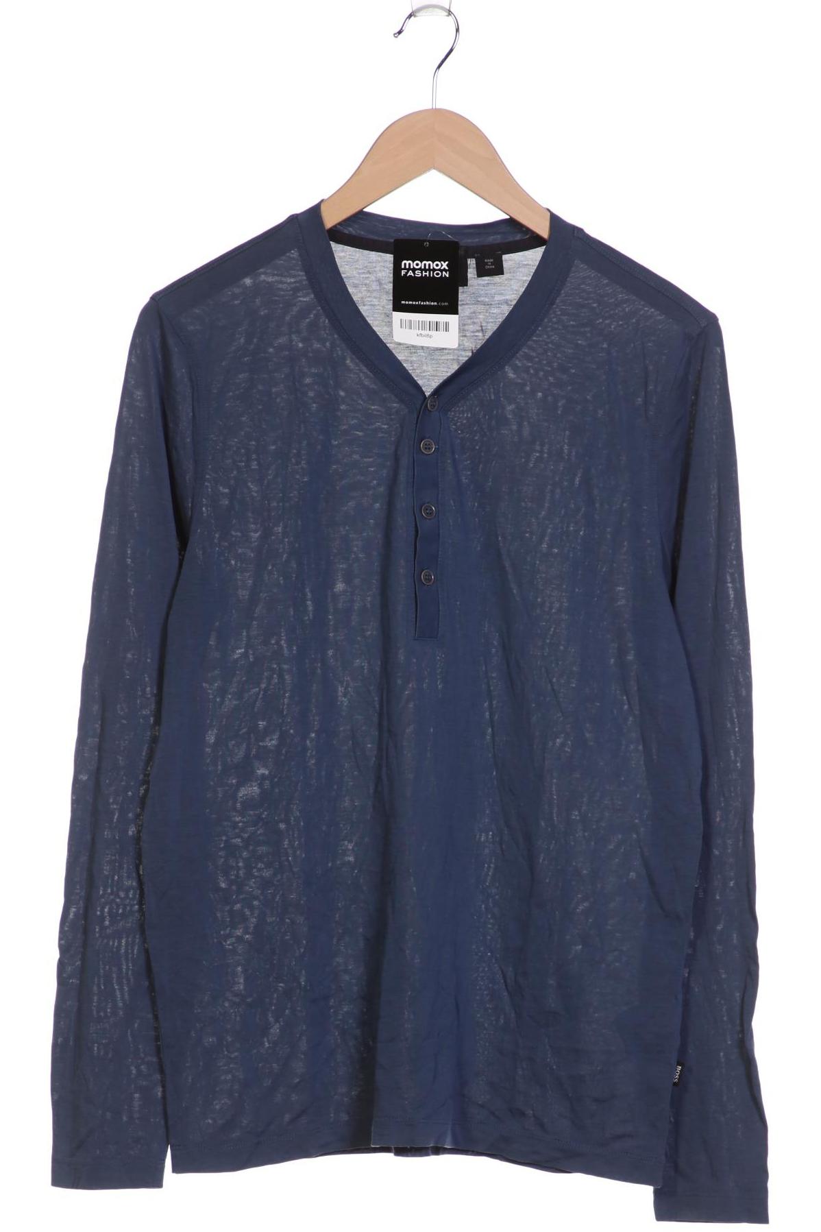 

Boss by Hugo Boss Herren Langarmshirt, blau, Gr. 48