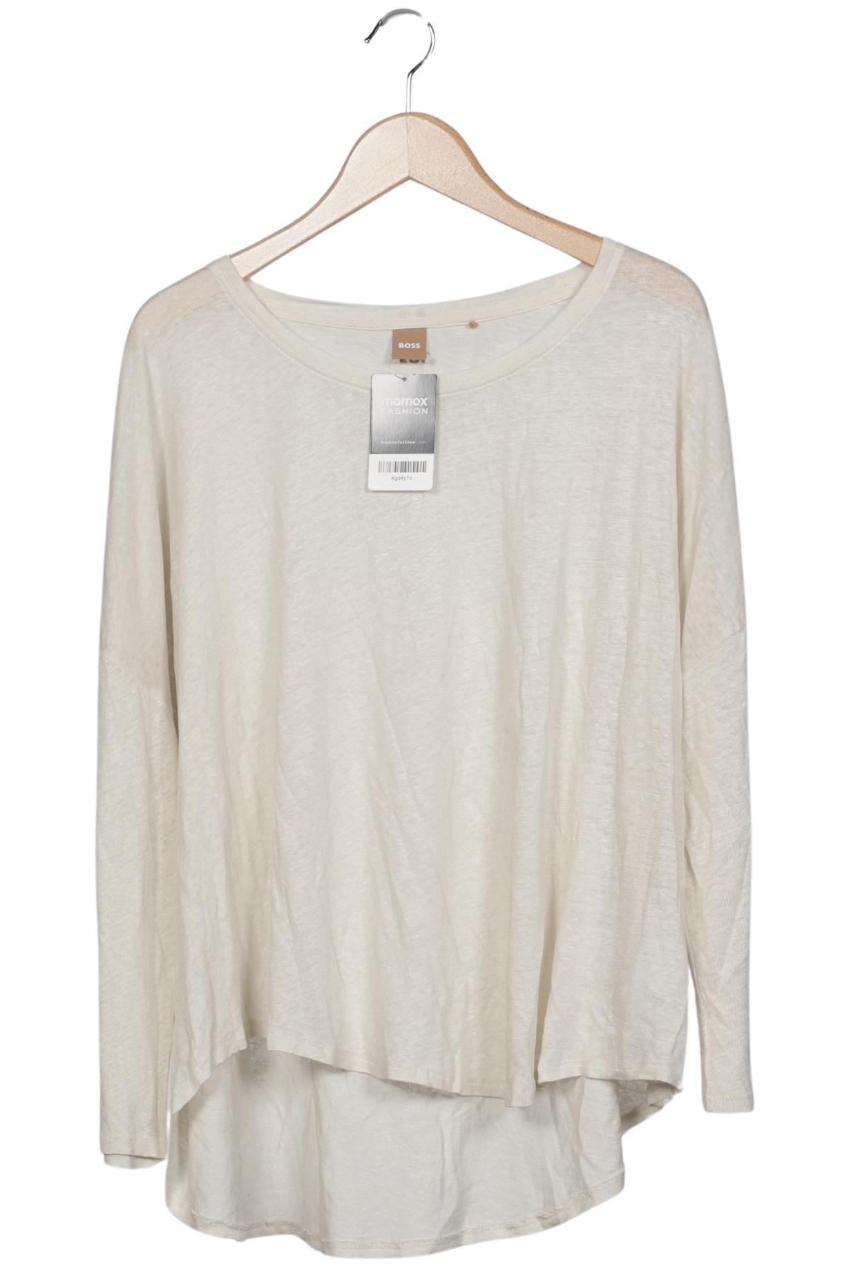 

Boss by Hugo Boss Damen Langarmshirt, cremeweiß, Gr. 36