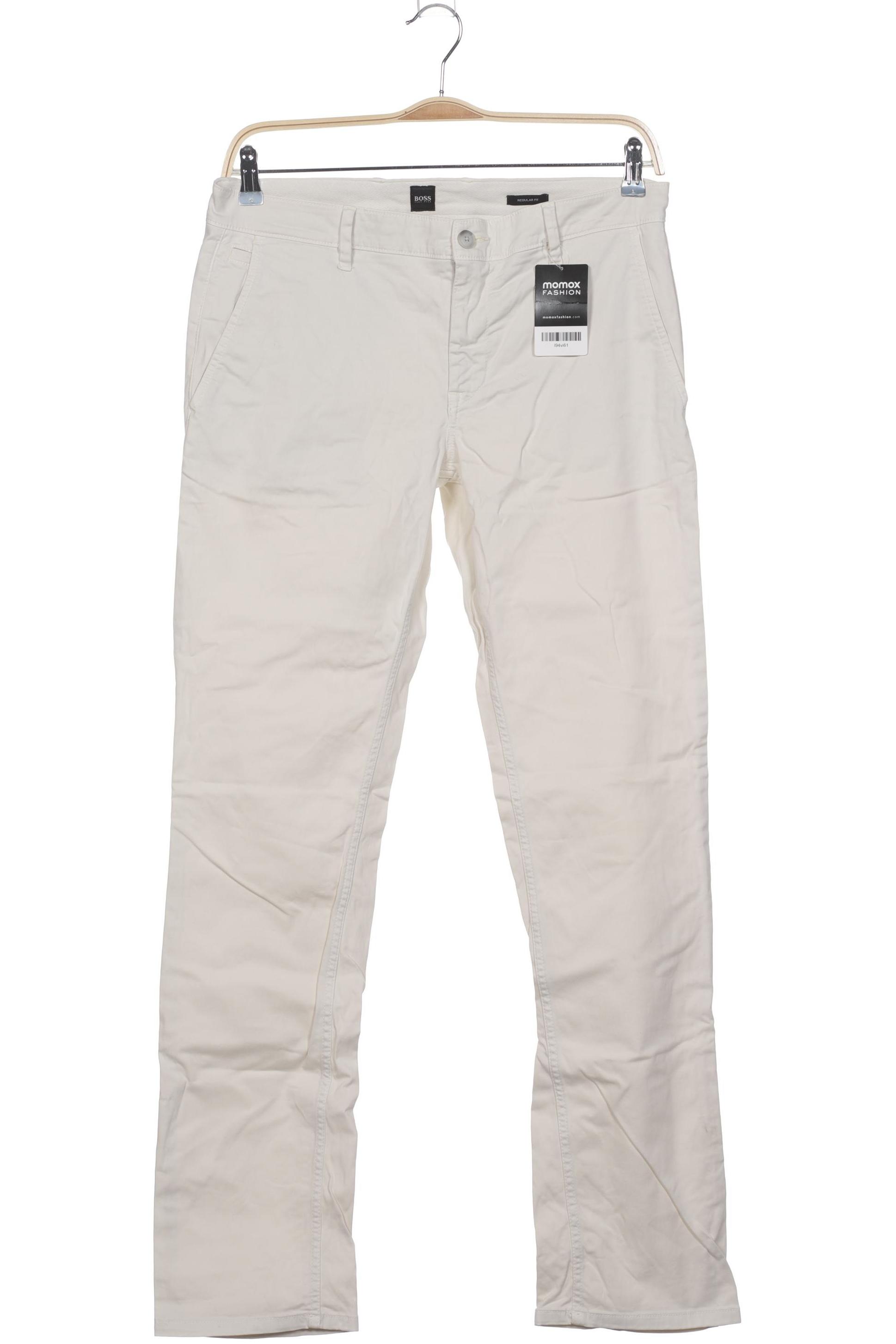 

Boss by Hugo Boss Herren Stoffhose, cremeweiß, Gr. 35