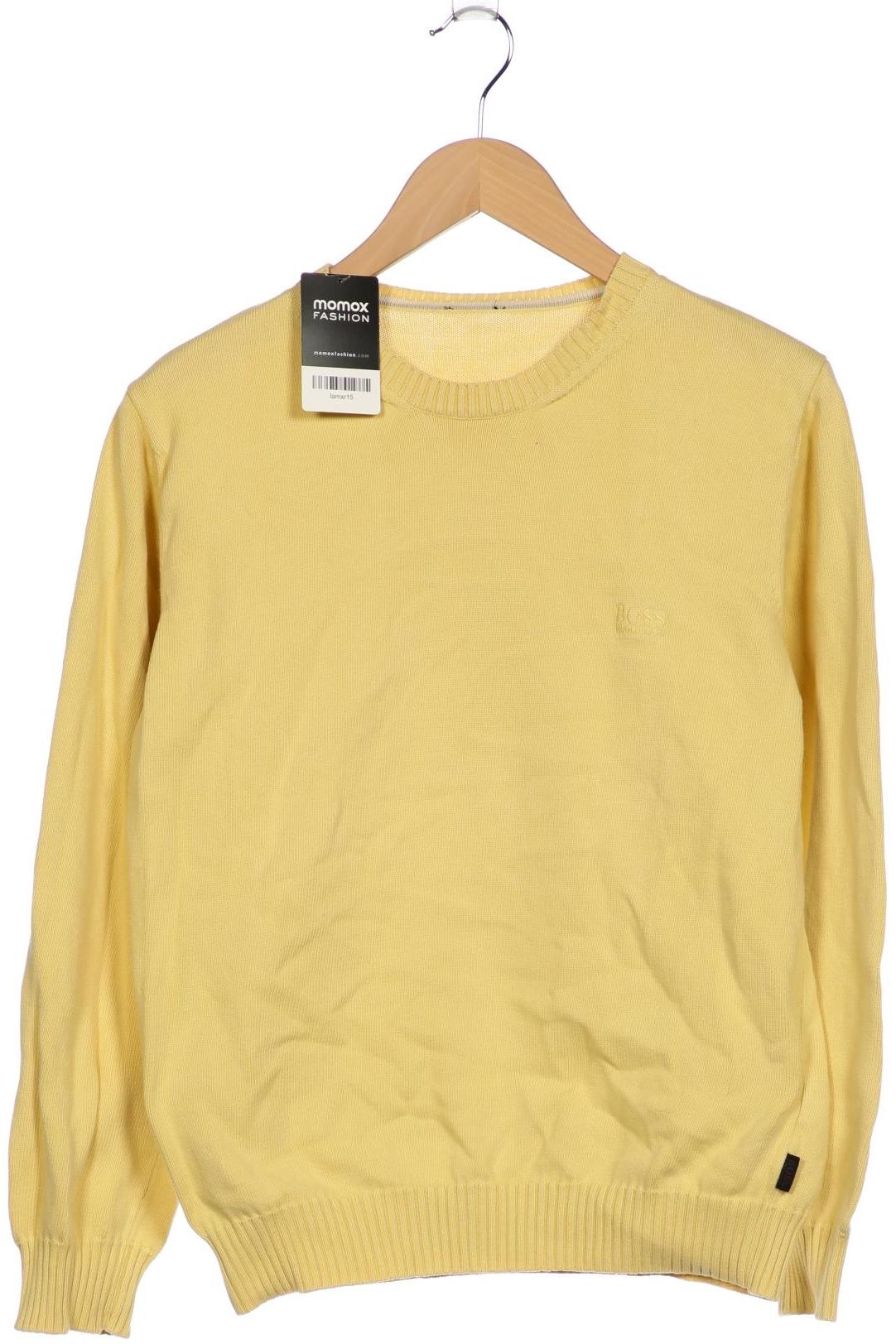 

Boss by Hugo Boss Herren Pullover, gelb, Gr. 48