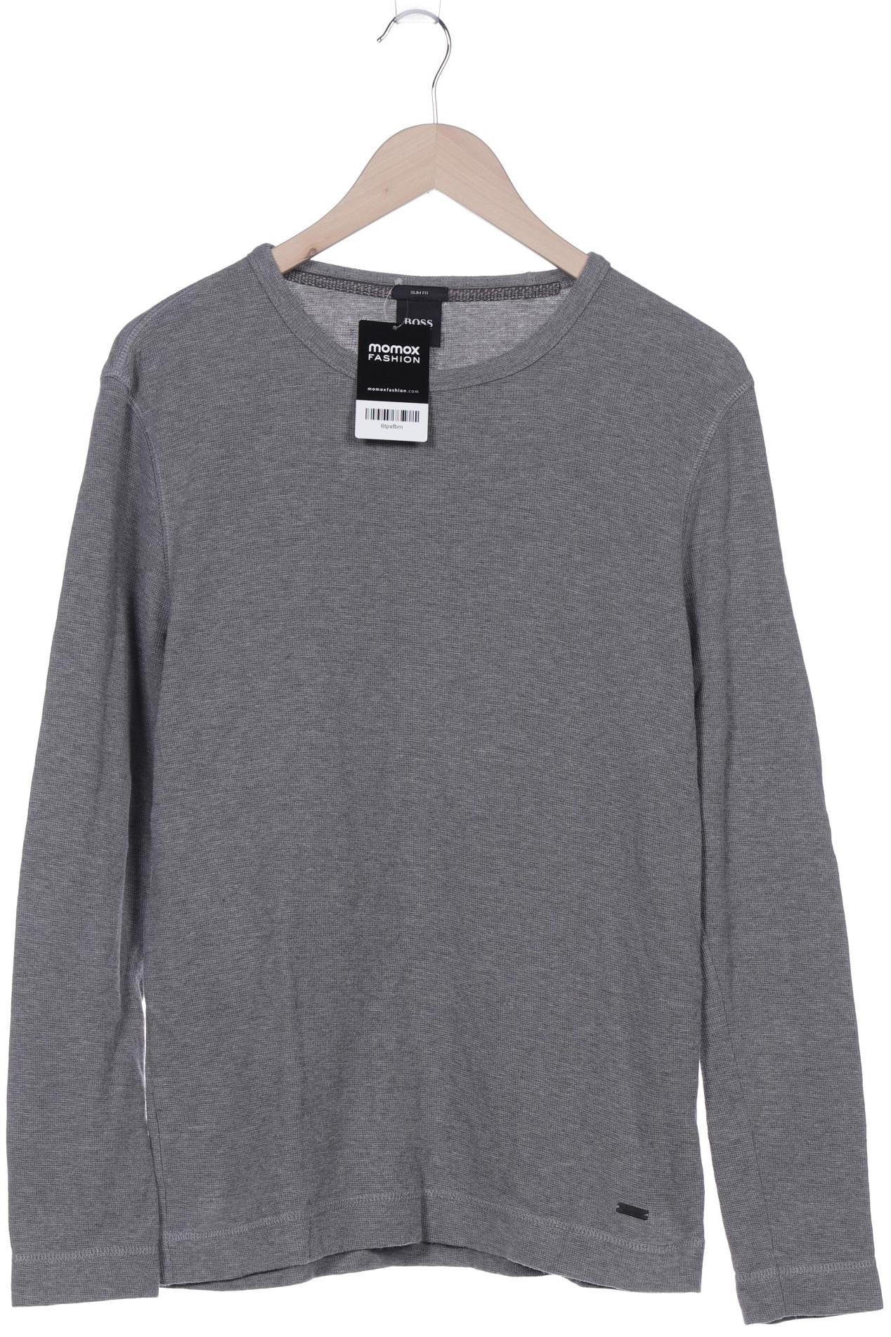 

Boss by Hugo Boss Herren Langarmshirt, grau, Gr. 52