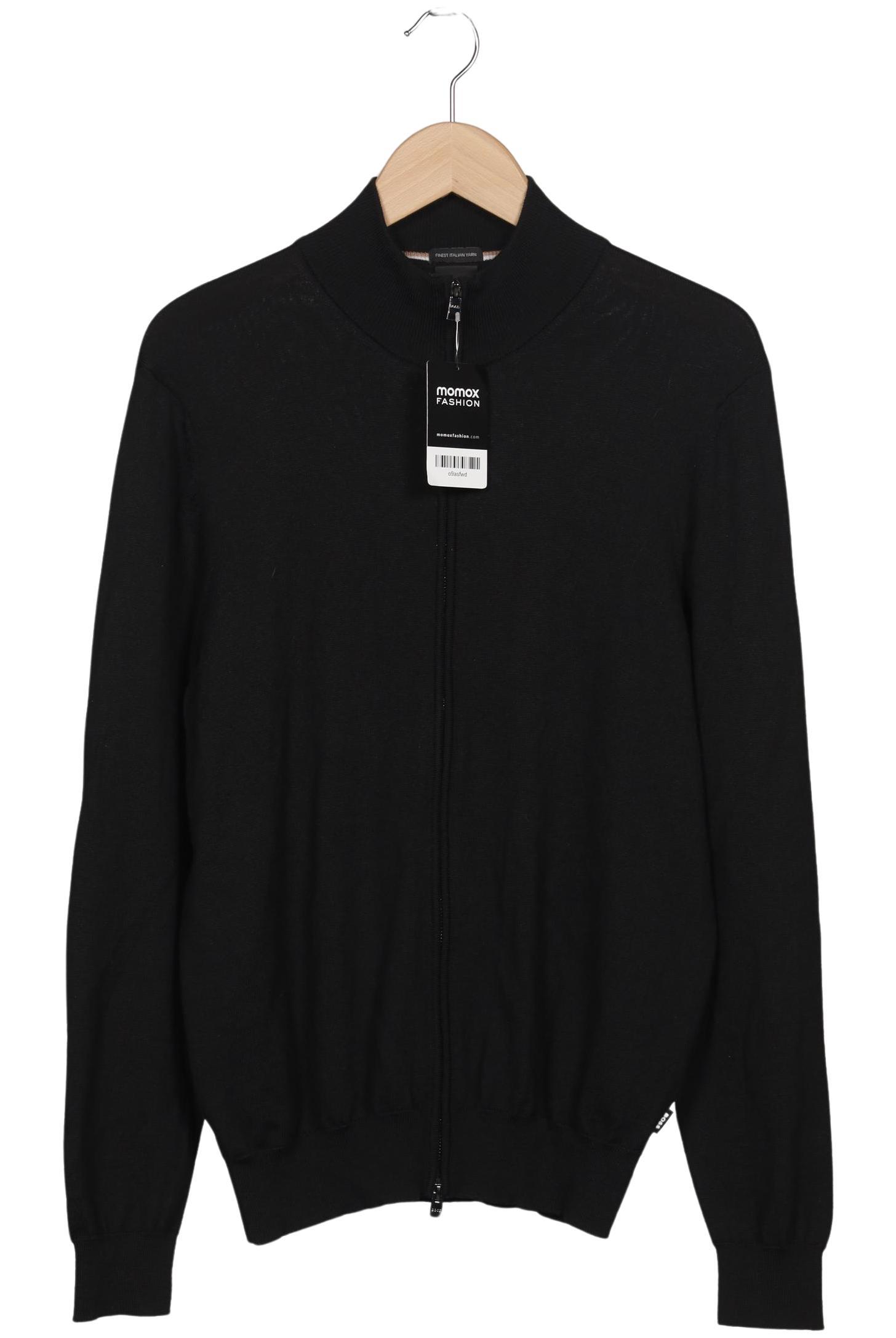 

Boss by Hugo Boss Herren Strickjacke, schwarz, Gr. 48