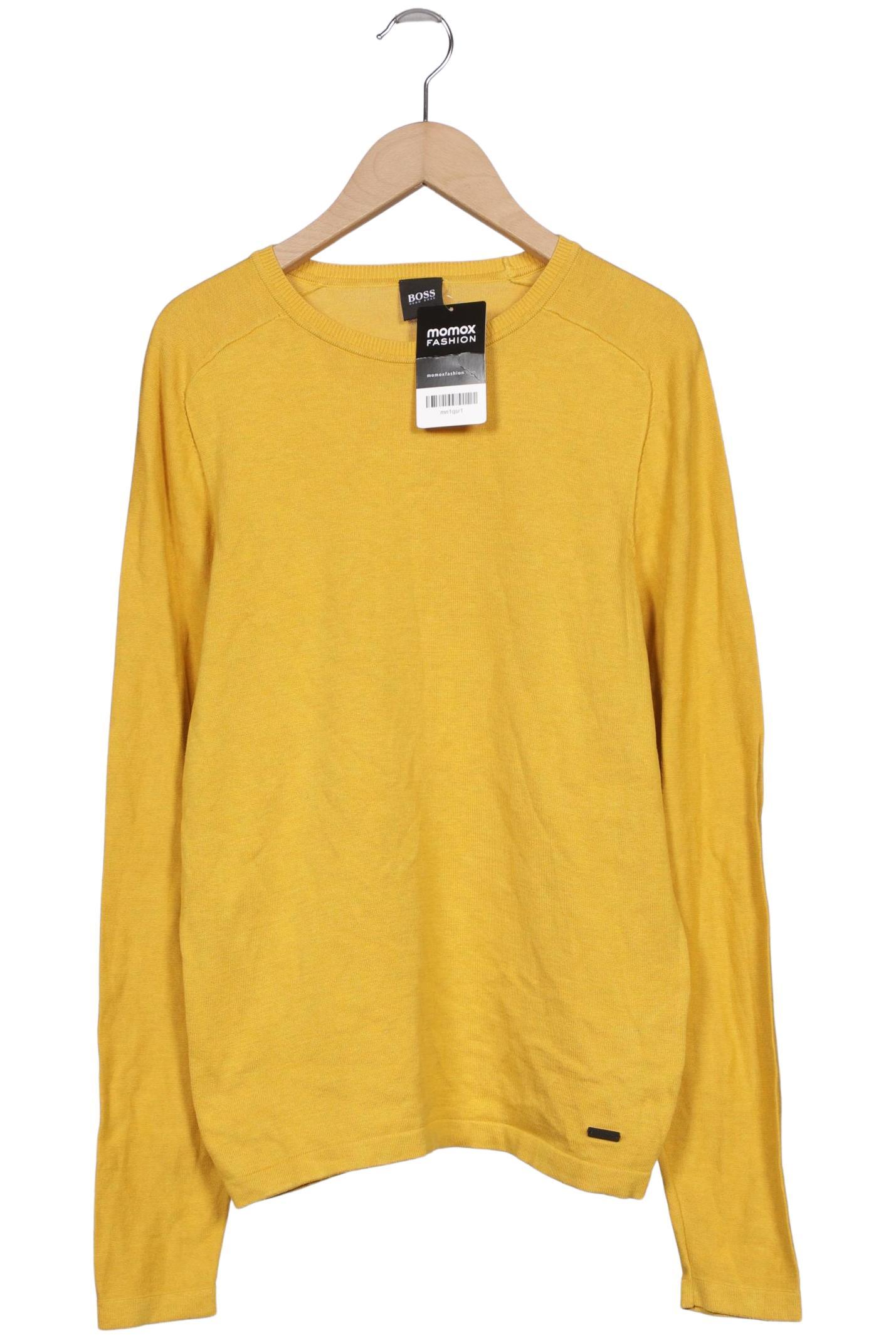 

Boss by Hugo Boss Herren Pullover, gelb, Gr. 46
