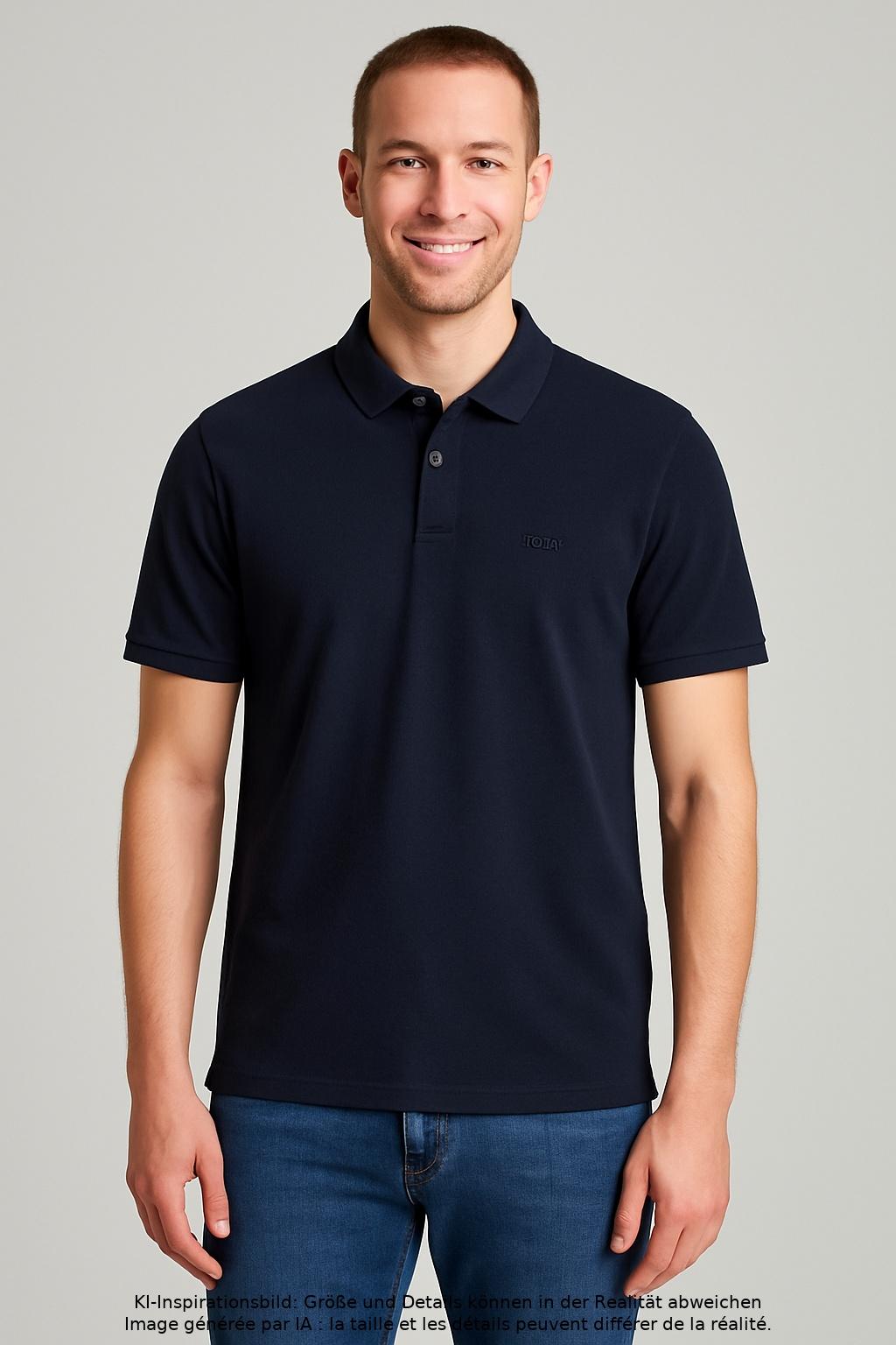 

Boss by Hugo Boss Herren Poloshirt, marineblau, Gr. 52