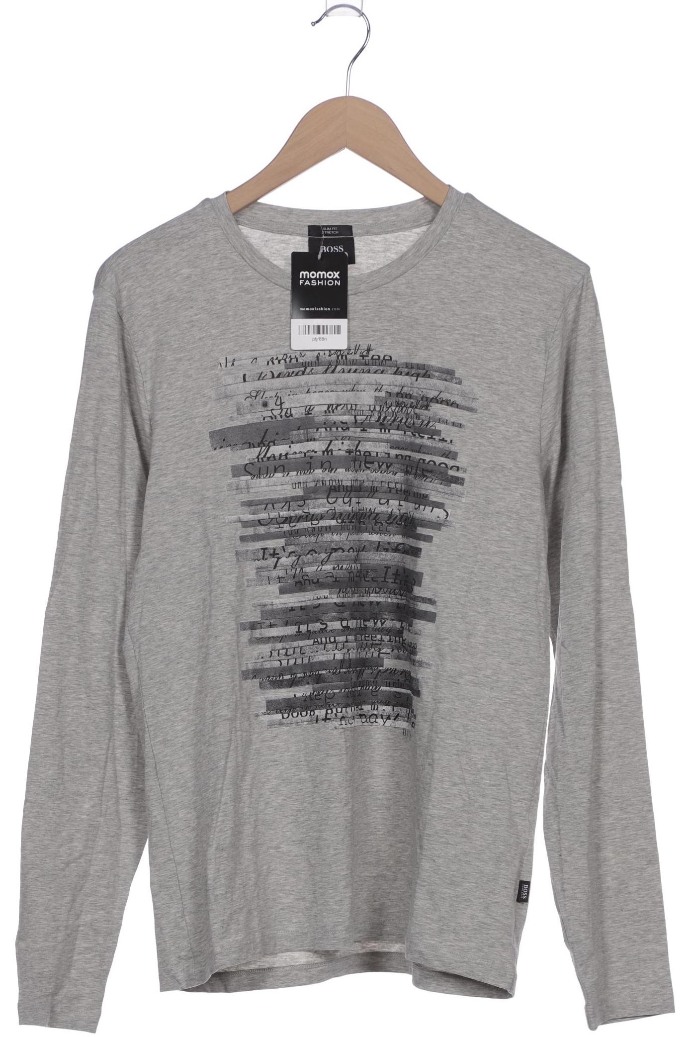 

Boss by Hugo Boss Herren Langarmshirt, grau, Gr. 48