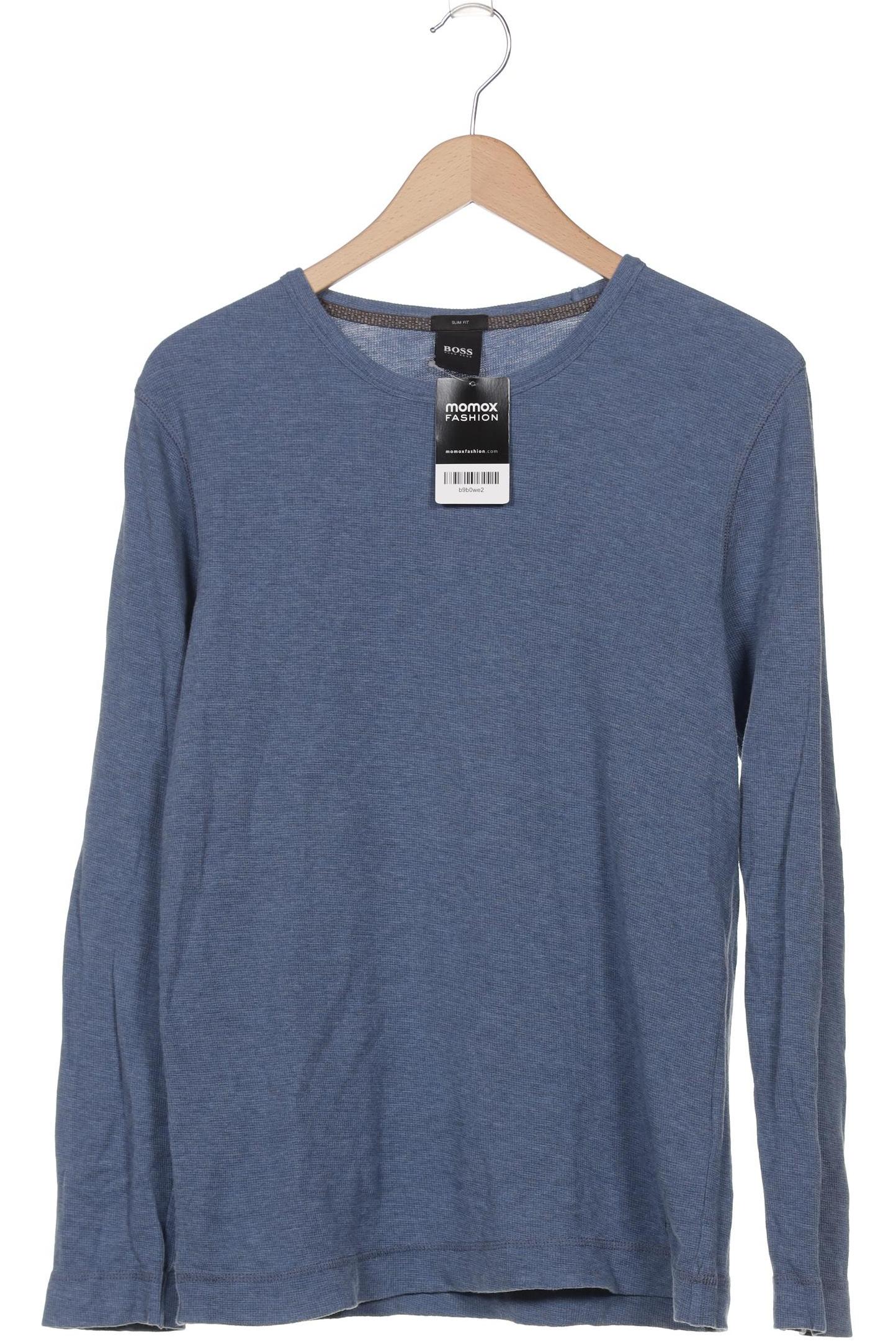 

Boss by Hugo Boss Herren Langarmshirt, blau, Gr. 52