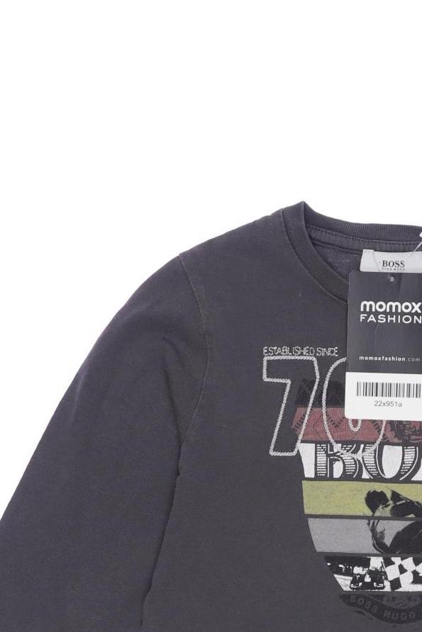 Thumbnail - Boss by Hugo Boss Jungen Langarmshirt, grau, Gr. 116