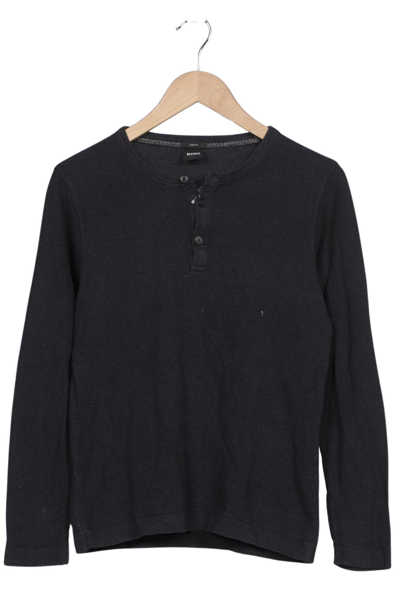 

Boss by Hugo Boss Herren Langarmshirt, marineblau, Gr. 46