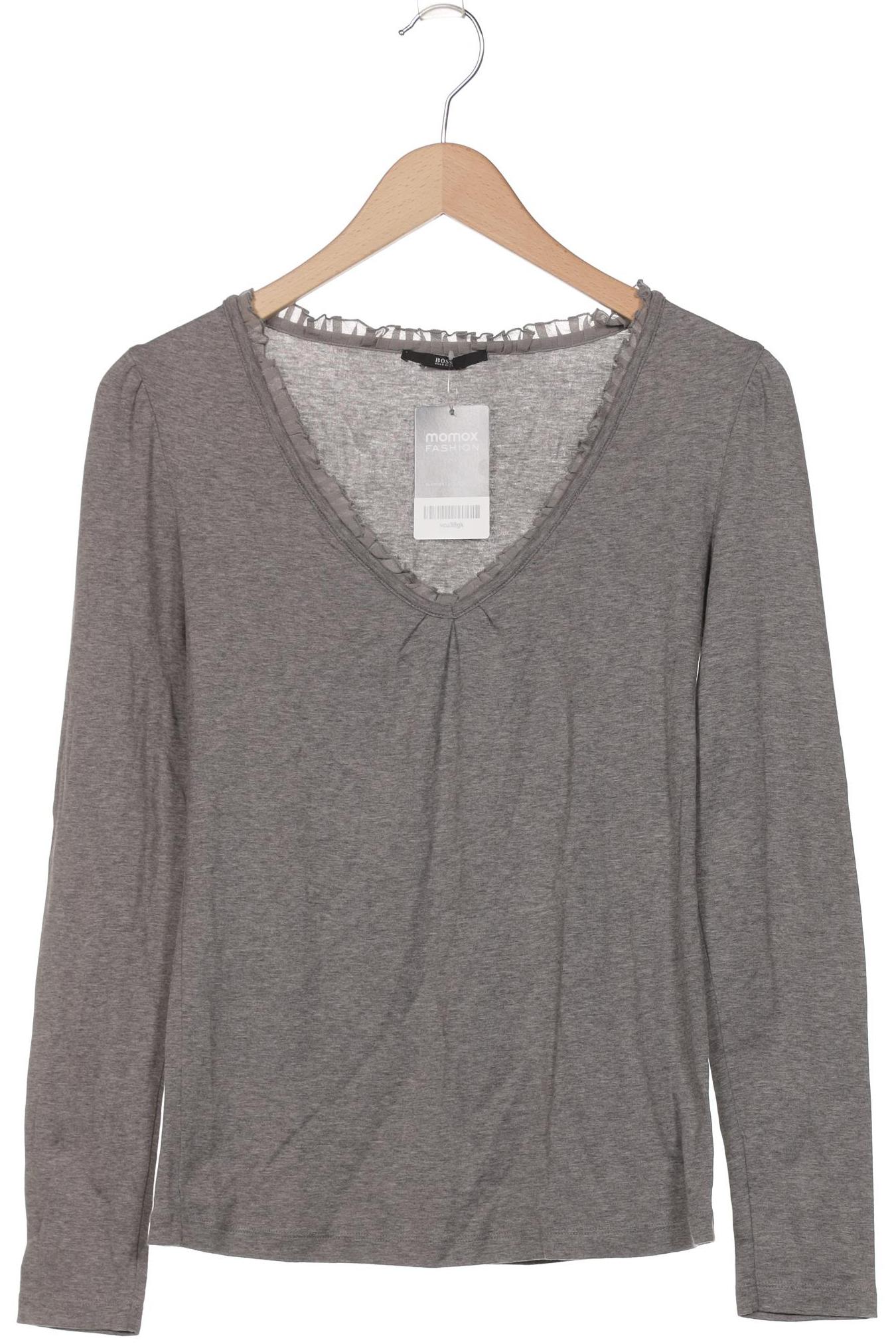 

Boss by Hugo Boss Damen Langarmshirt, grau, Gr. 34