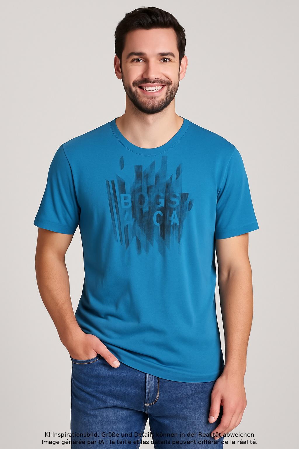 

Boss by Hugo Boss Herren T-Shirt, blau, Gr. 52