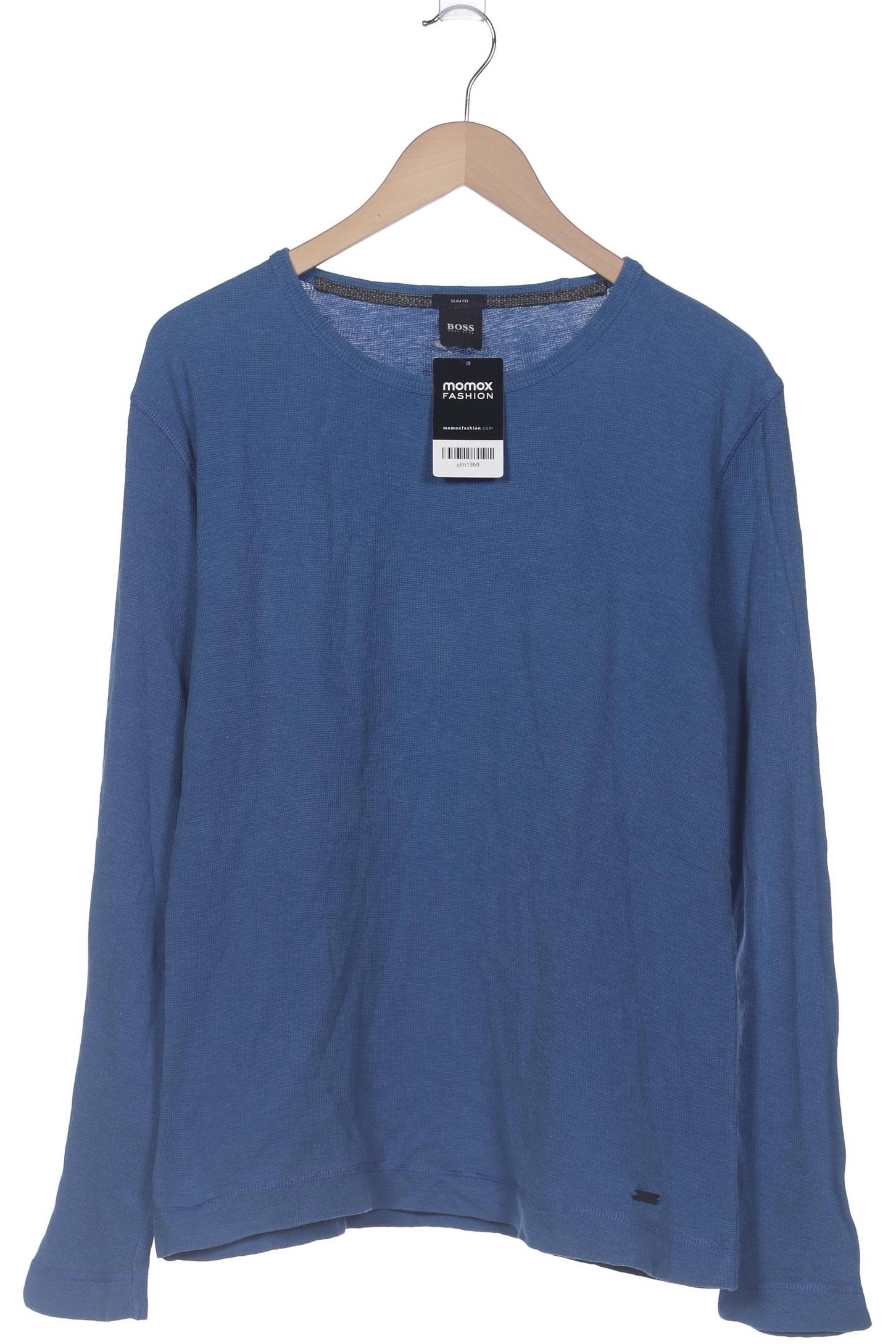 

Boss by Hugo Boss Herren Langarmshirt, blau, Gr. 52