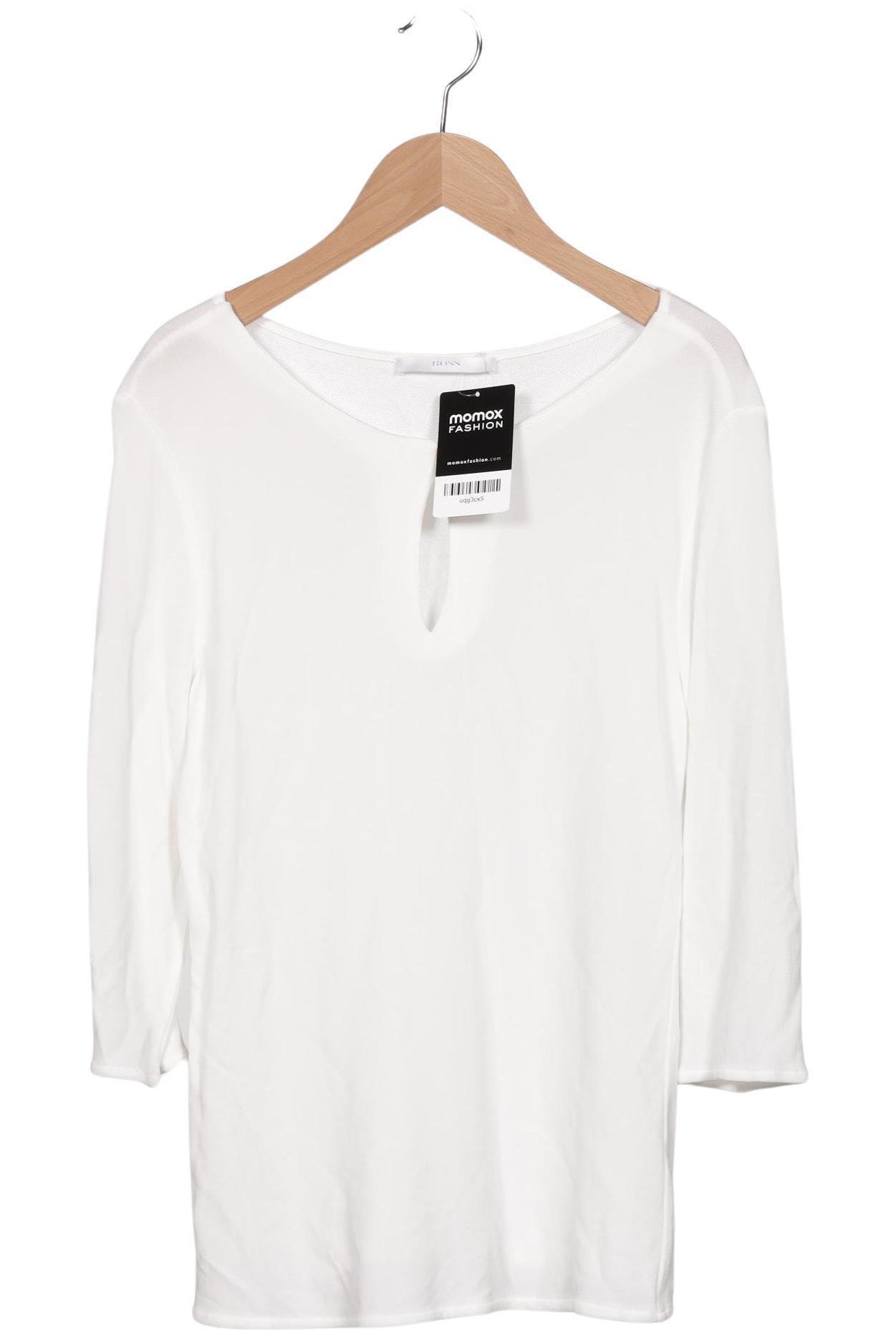 

Boss by Hugo Boss Damen Langarmshirt, weiß, Gr. 34
