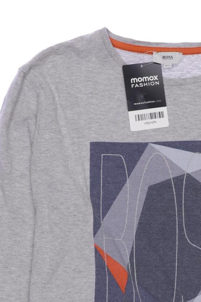 Thumbnail - Boss by Hugo Boss Jungen Langarmshirt, grau, Gr. 14