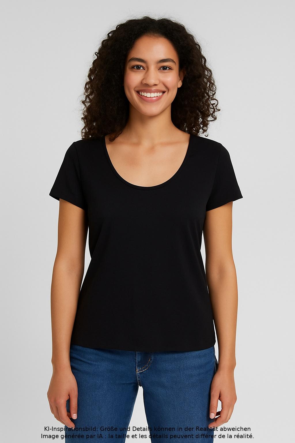 

Boss by Hugo Boss Damen T-Shirt, marineblau, Gr. 36