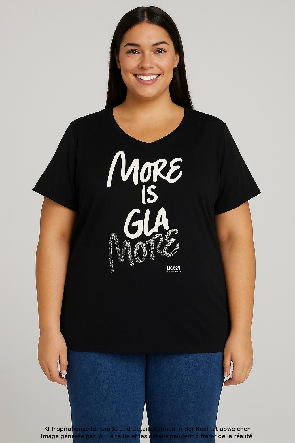 

Boss by Hugo Boss Damen T-Shirt, schwarz, Gr. 44