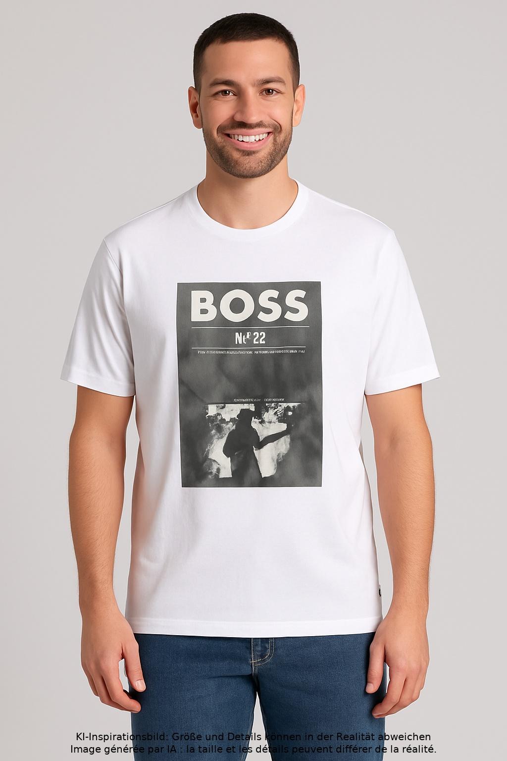 

Boss by Hugo Boss Herren T-Shirt, weiß, Gr. 56