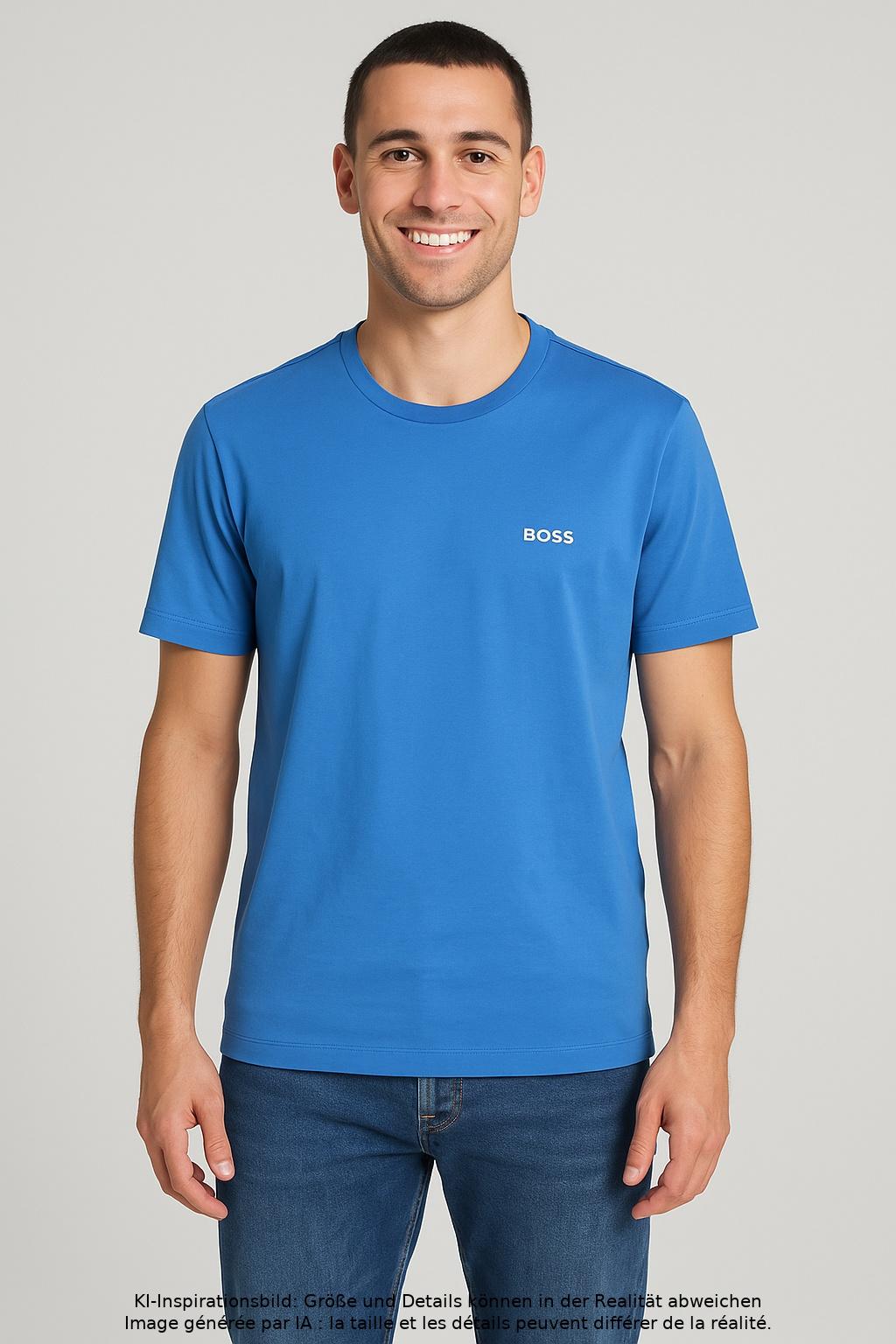 

Boss by Hugo Boss Herren T-Shirt, blau, Gr. 46
