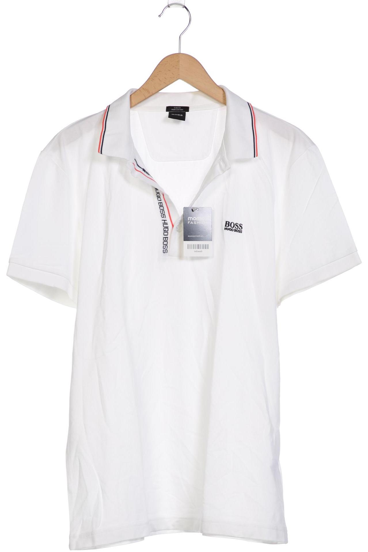 

Boss by Hugo Boss Herren Poloshirt, weiß, Gr. 56
