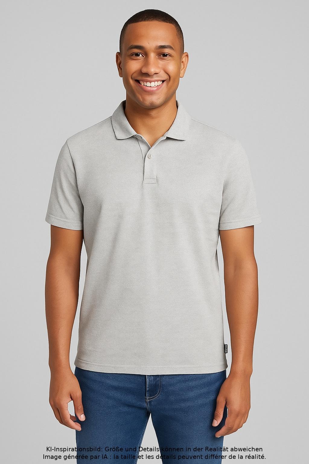 

Boss by Hugo Boss Herren Poloshirt, grau, Gr. 48