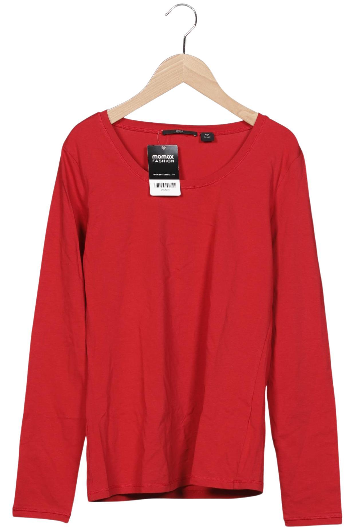 

Boss by Hugo Boss Damen Langarmshirt, rot, Gr. 42