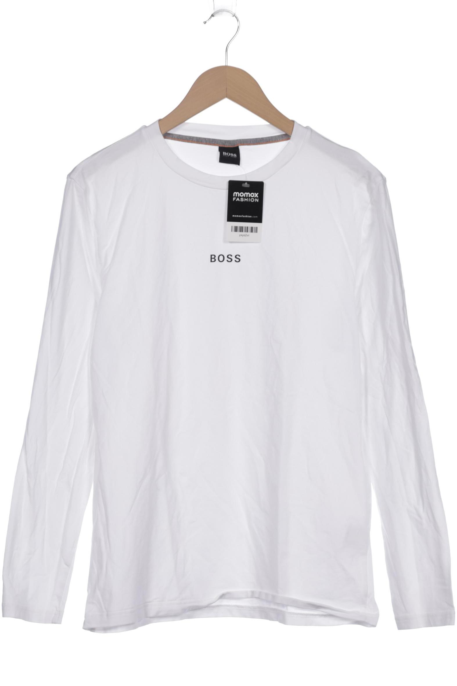 

BOSS by Hugo Boss Herren Langarmshirt, weiß