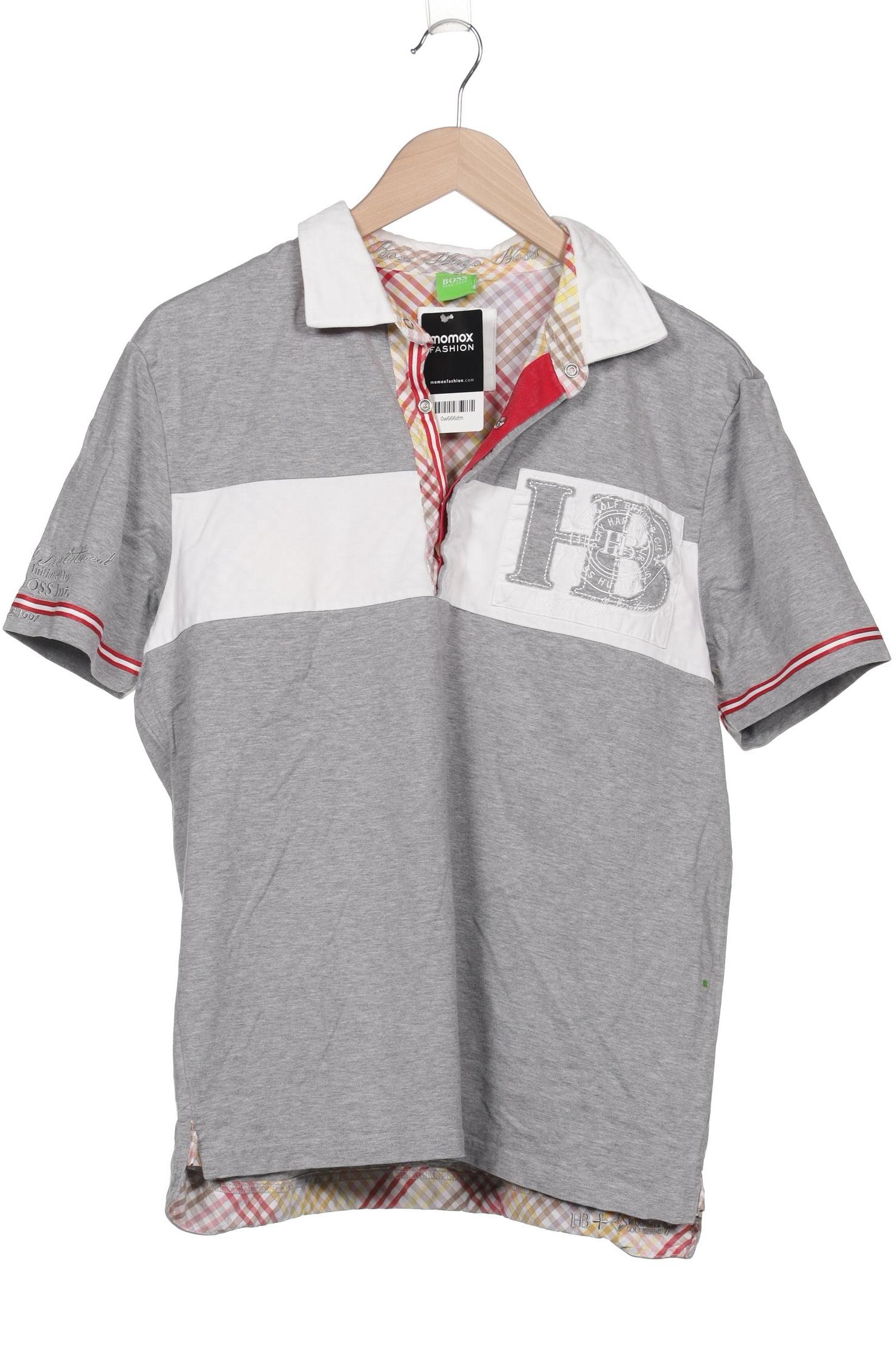 

Boss Green Herren Poloshirt, grau, Gr. 52