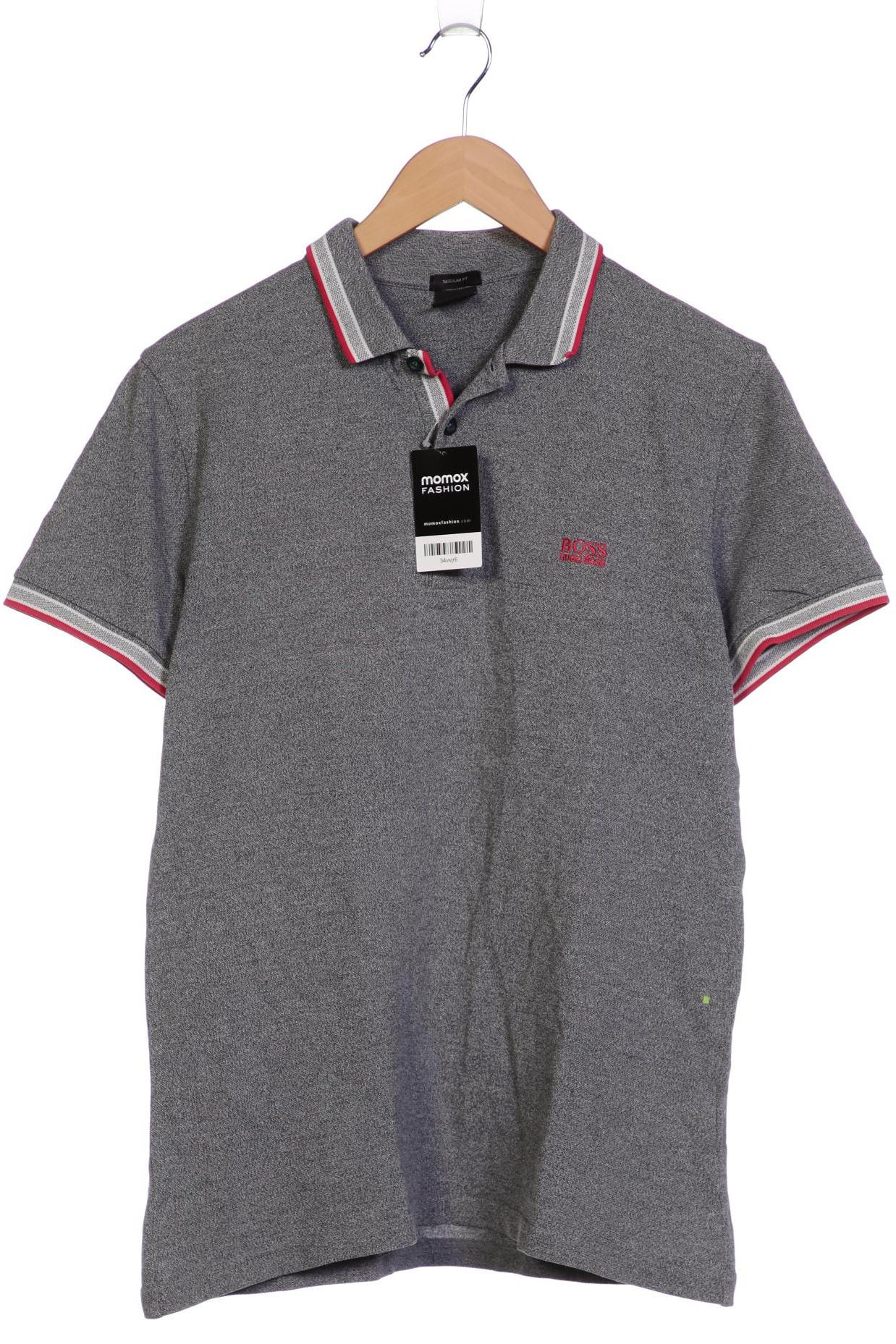 

Boss Green Herren Poloshirt, grau, Gr. 52