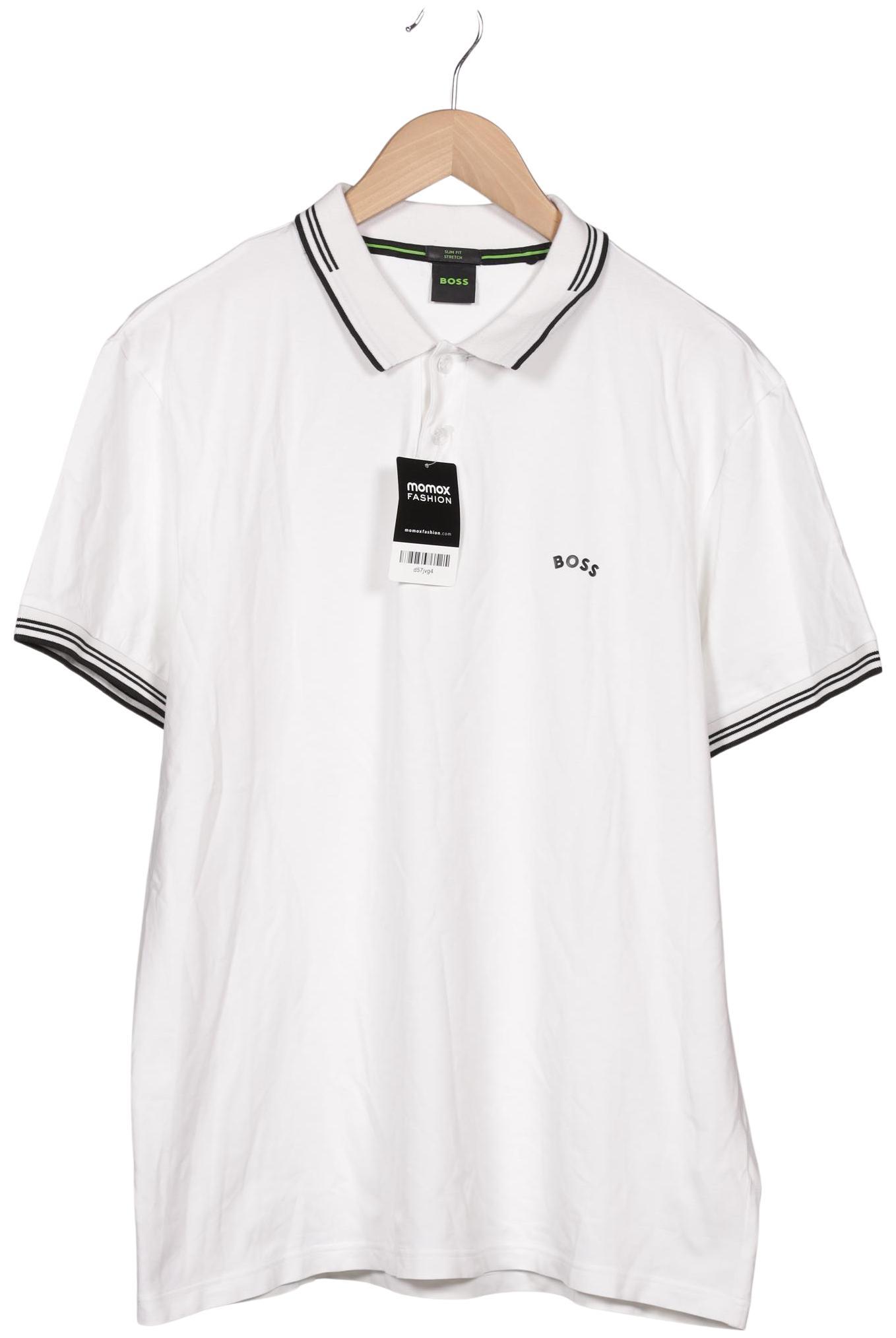 

Boss Green Herren Poloshirt, weiß, Gr. 56