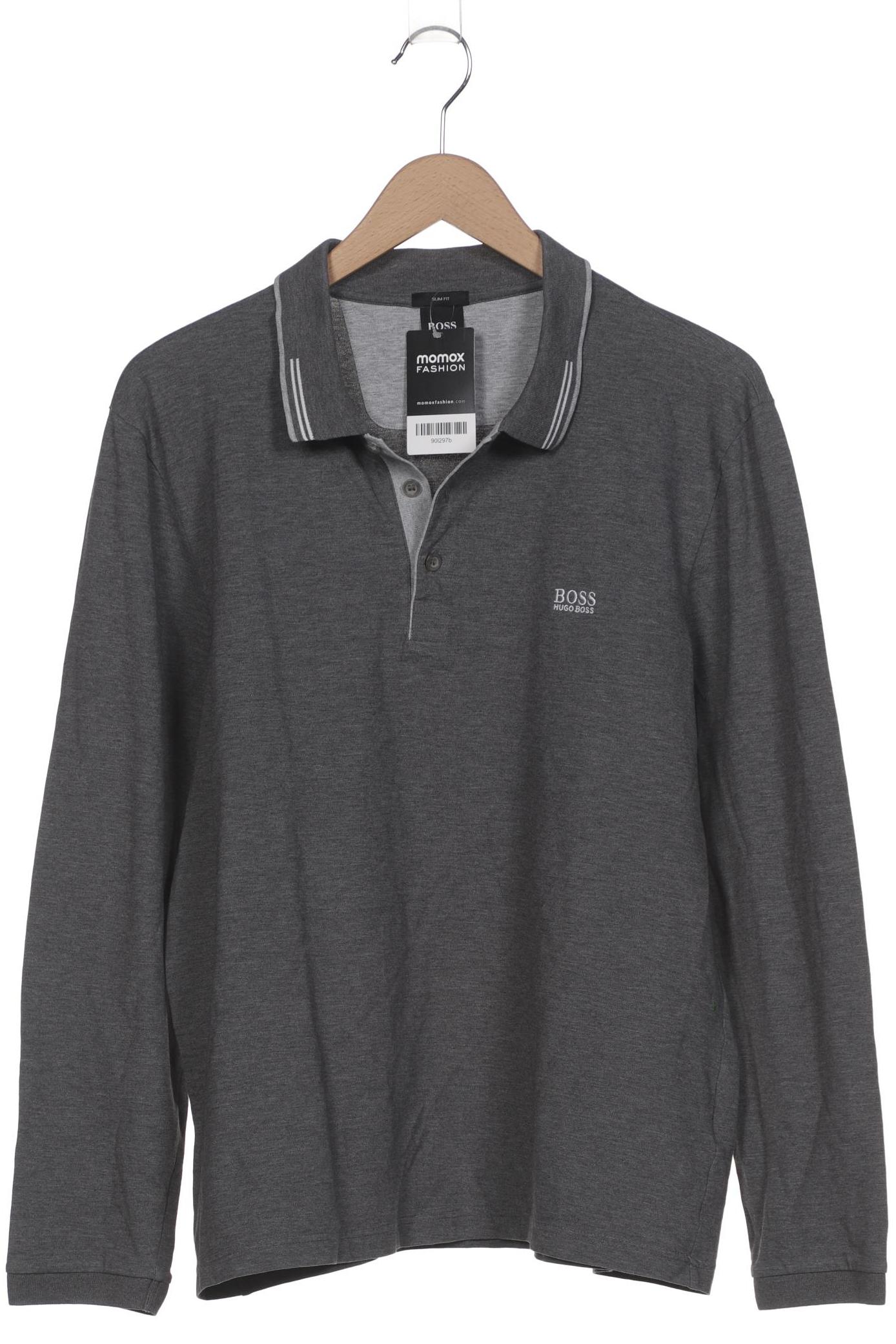 

Boss Green Herren Poloshirt, grau, Gr. 56