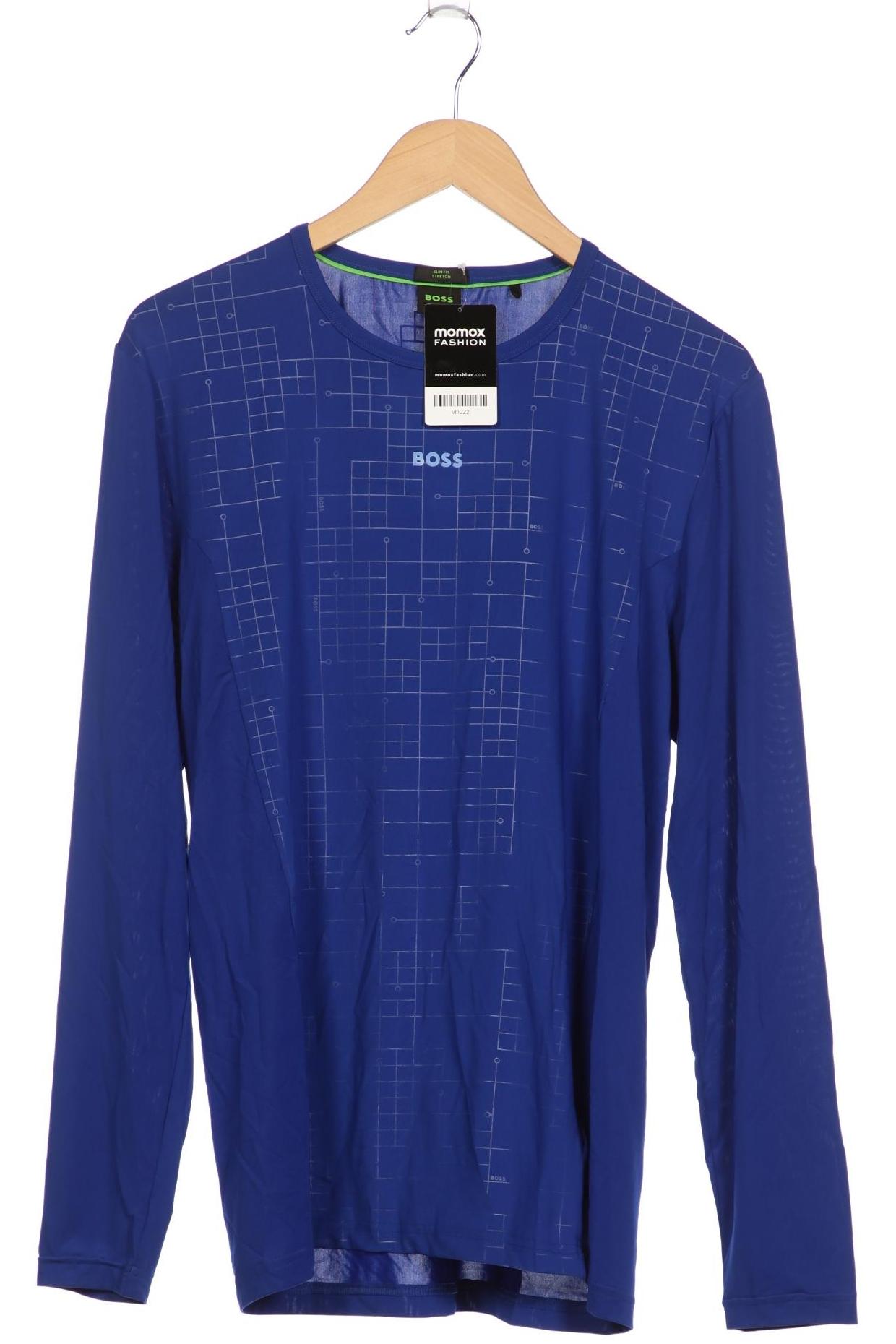 

Boss Green Herren Langarmshirt, blau, Gr. 52