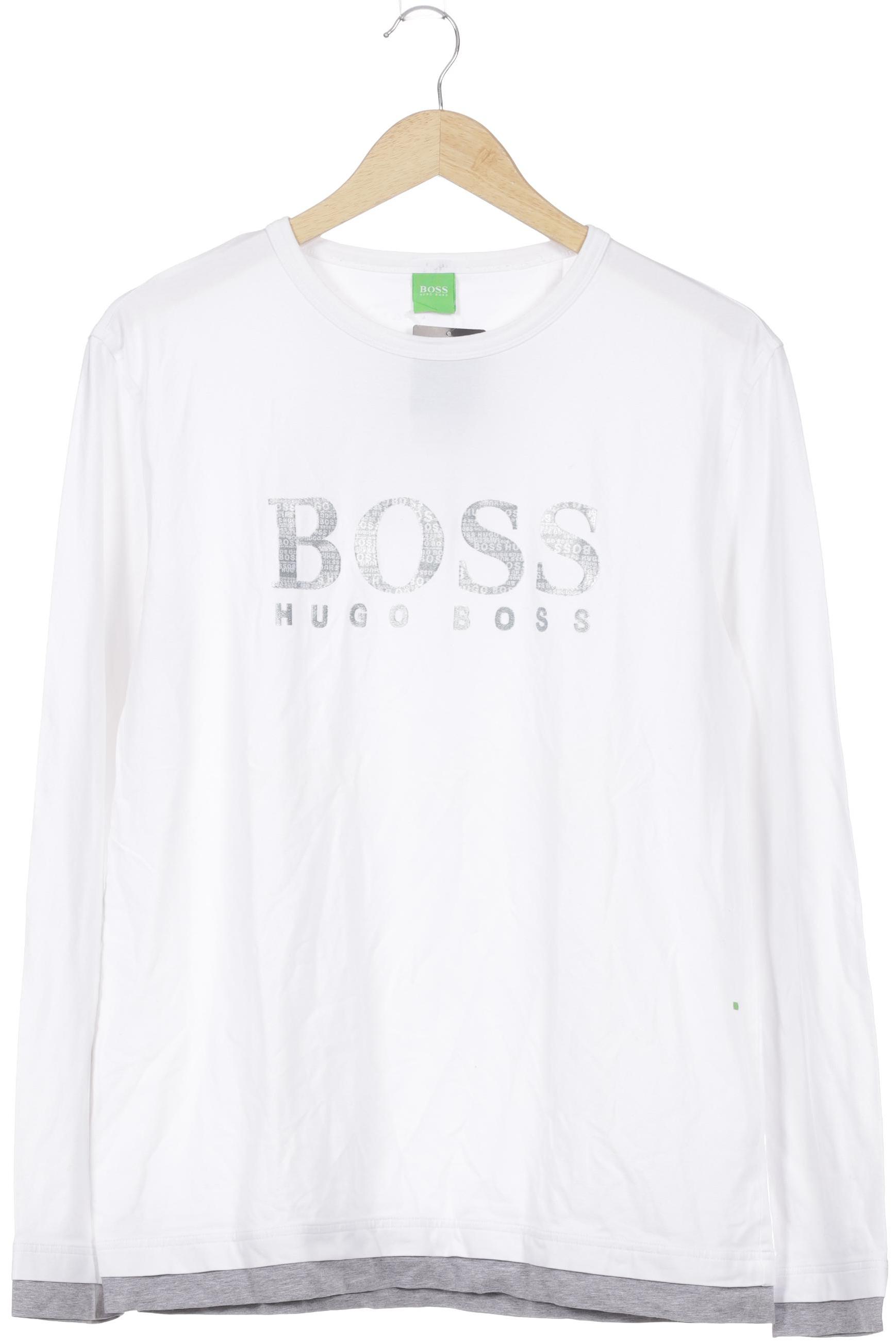 

Boss Green Herren Langarmshirt, weiß, Gr. 52
