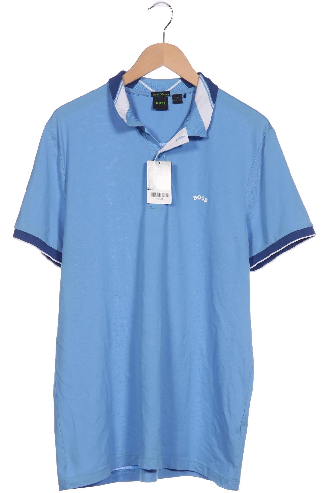 

Boss Green Herren Poloshirt, blau, Gr. 56