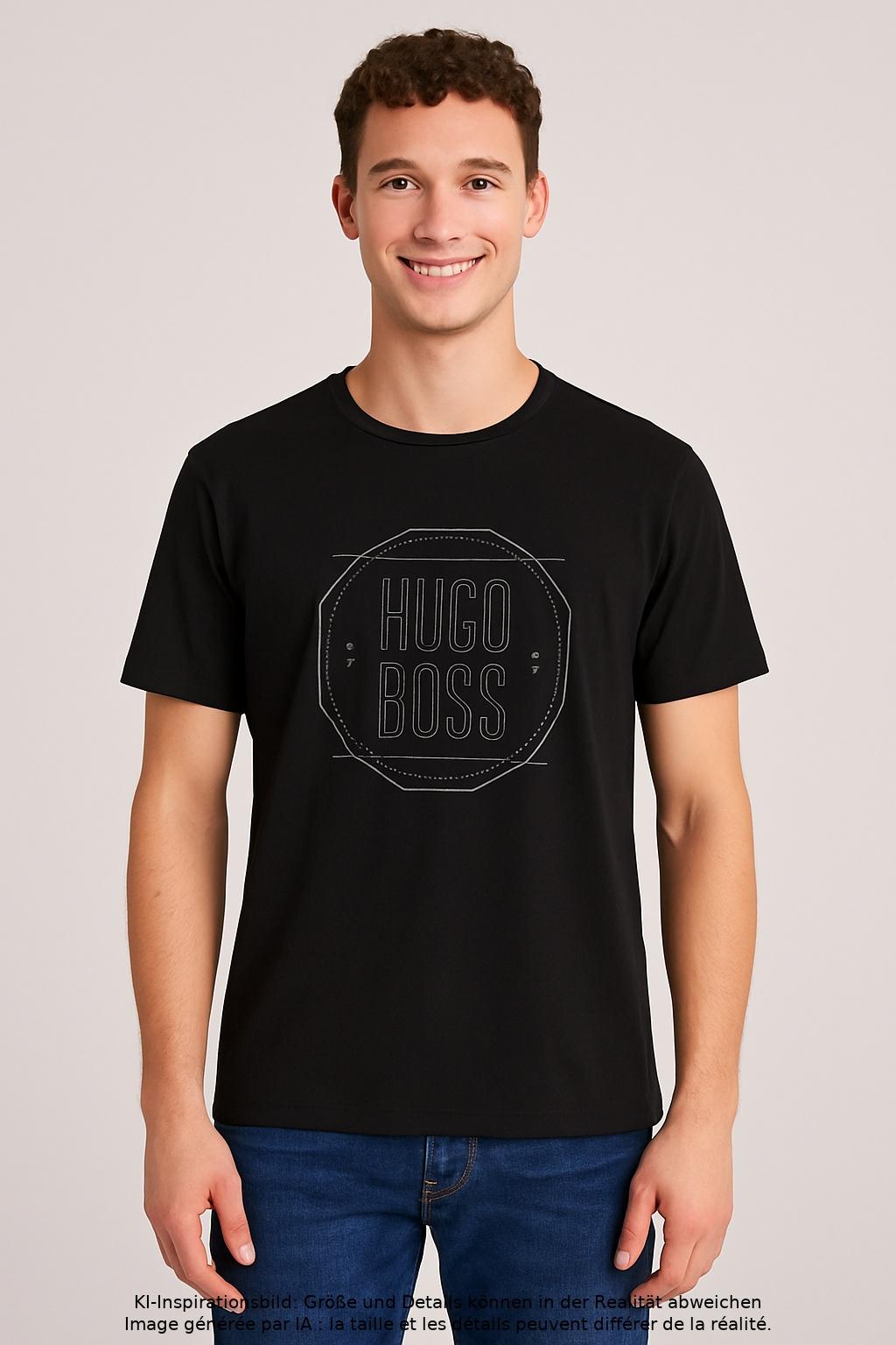 

Boss Green Herren T-Shirt, schwarz, Gr. 52